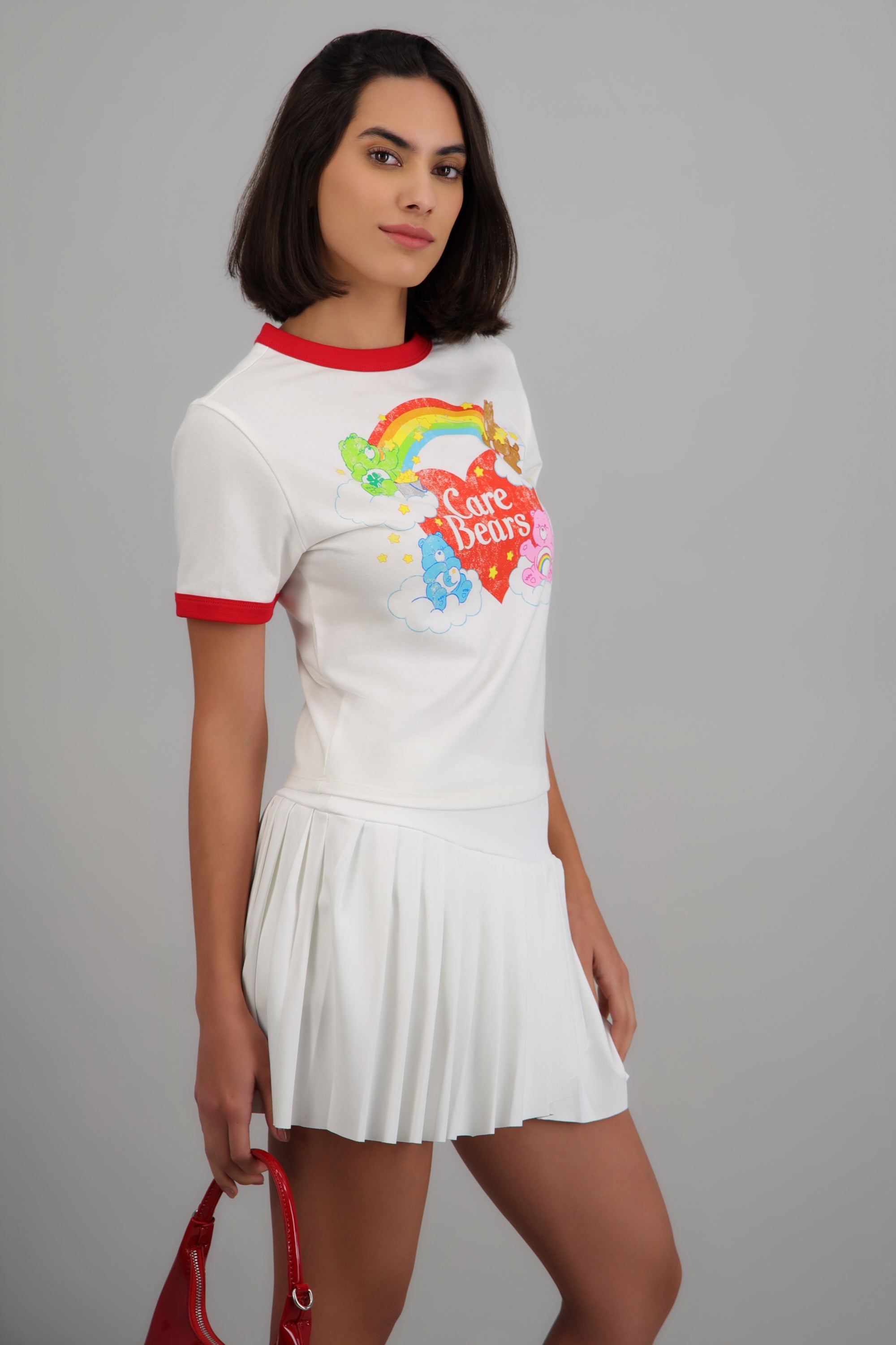Crop Care bears Contrastes mangas ROJO COMBO