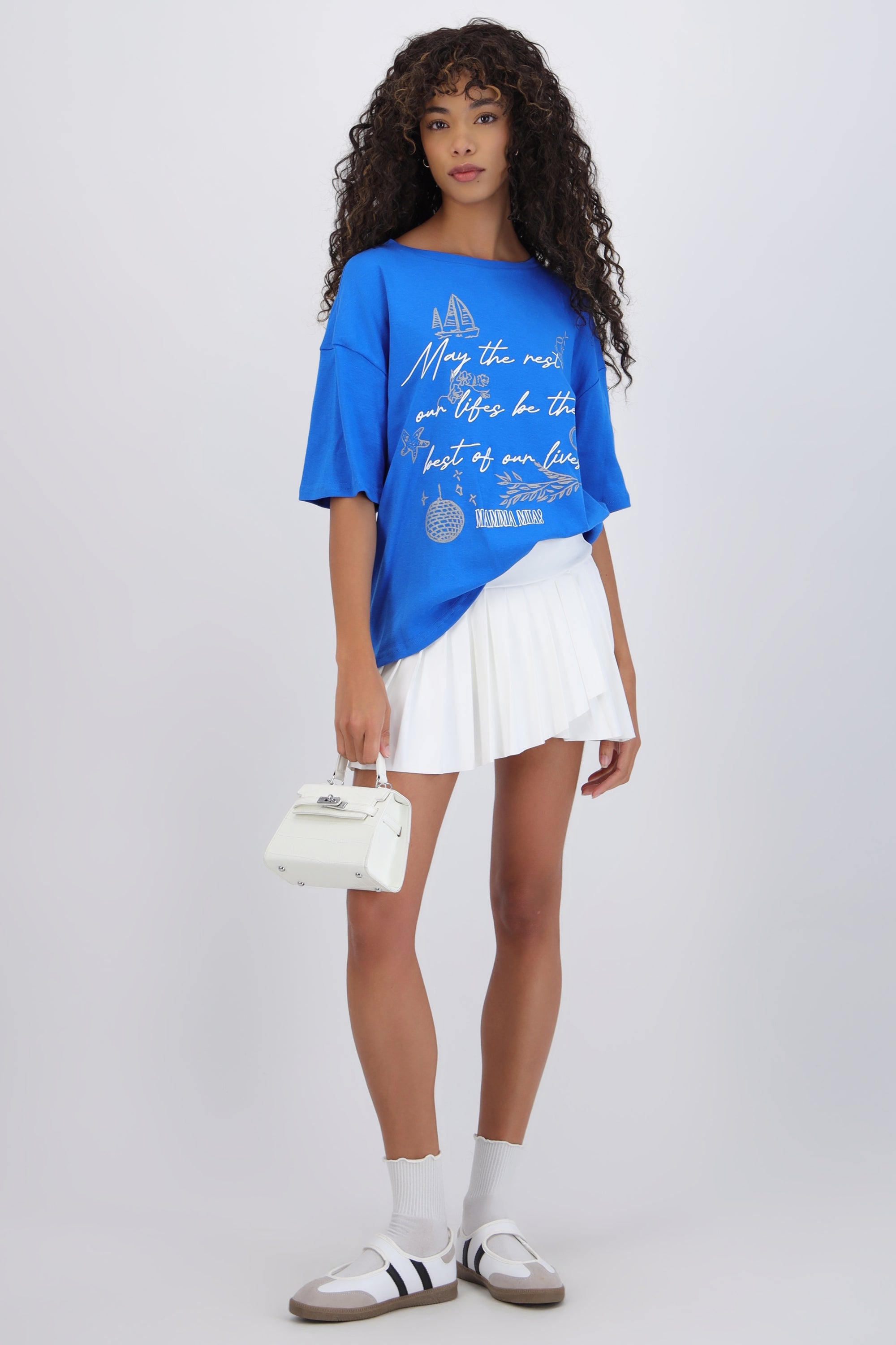 Playera mamma mia letra