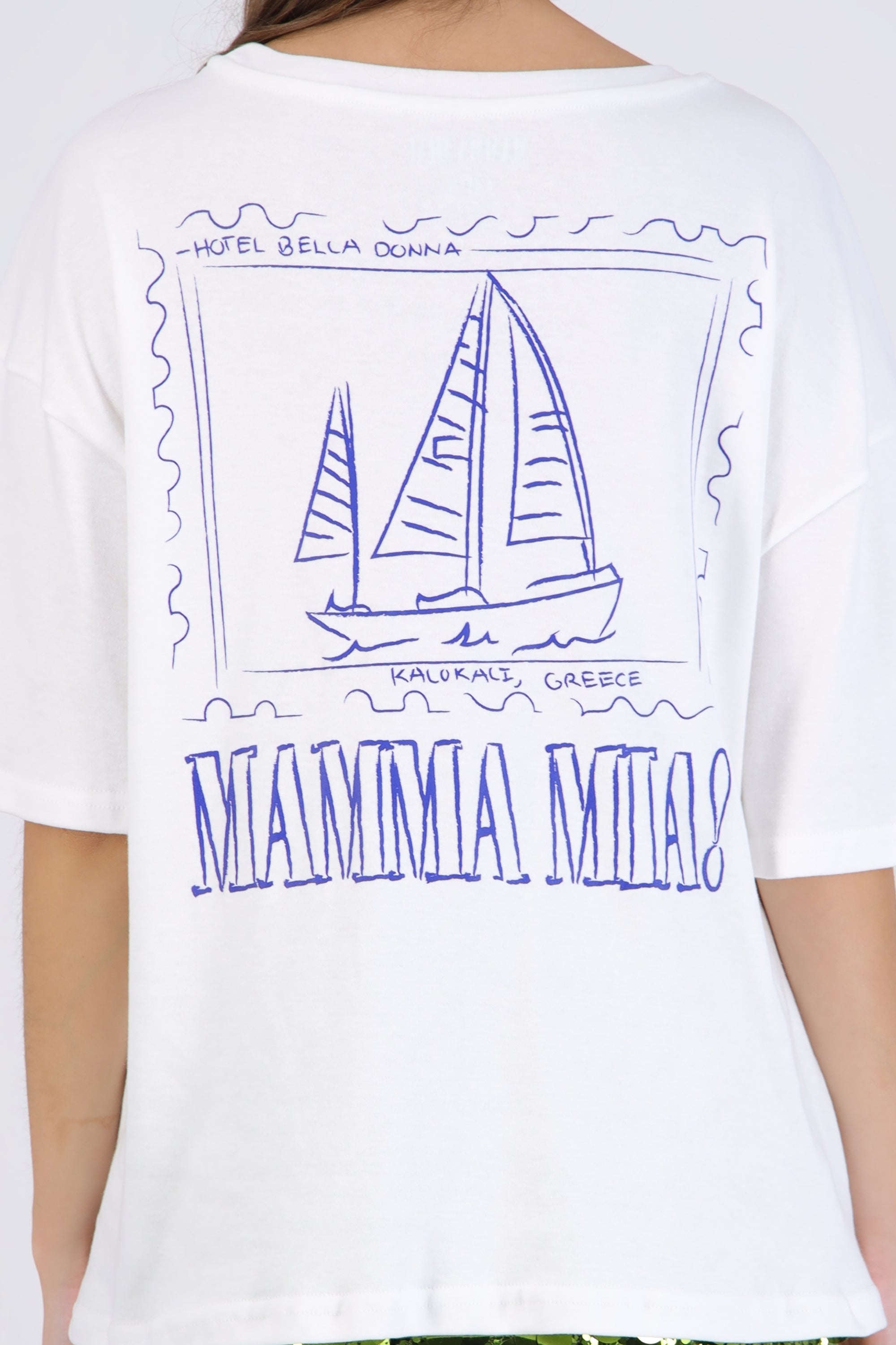 Playera over frente espalda mamma mia