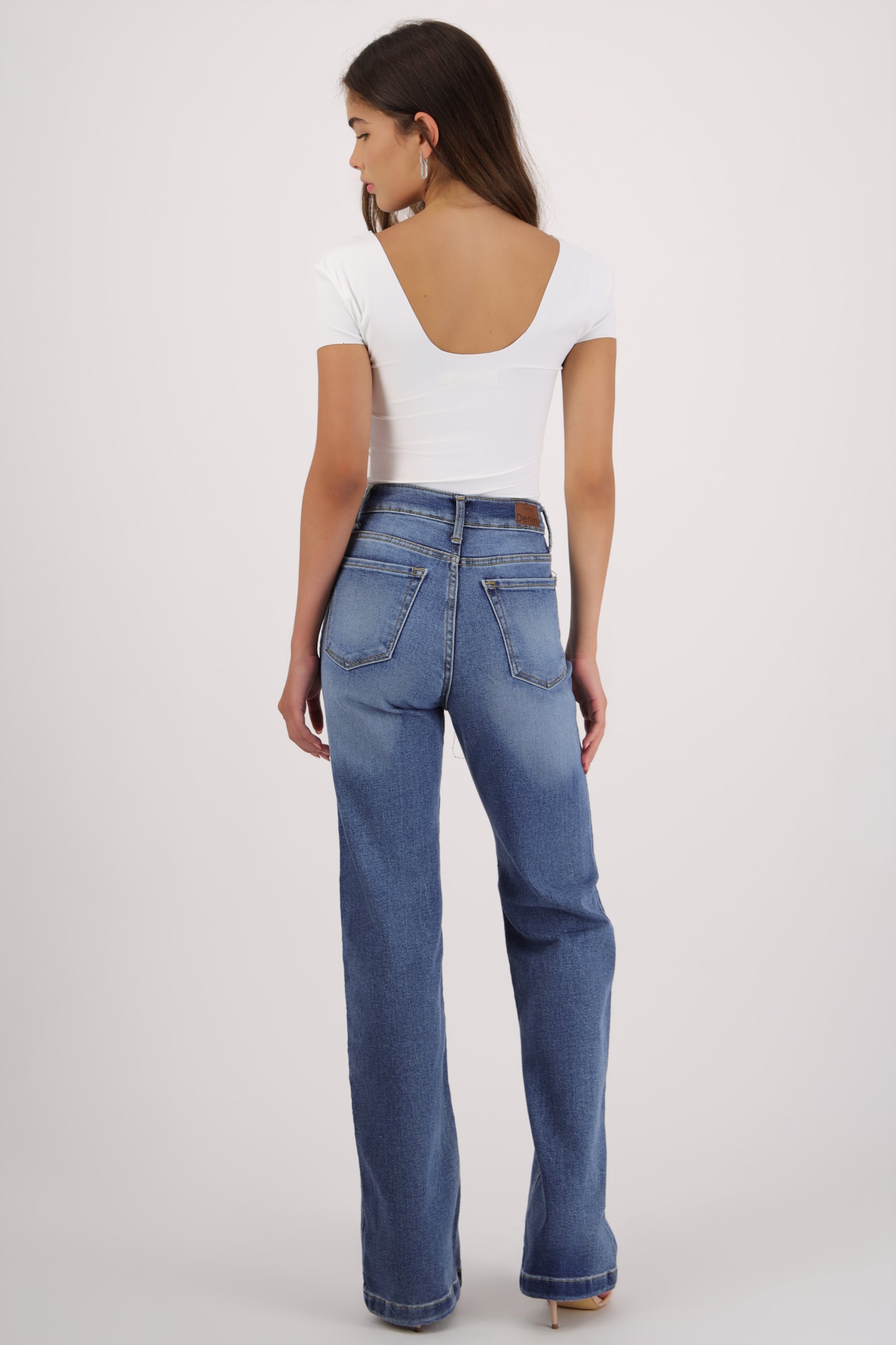 Wide leg jeans degradado MEDIUM WASH