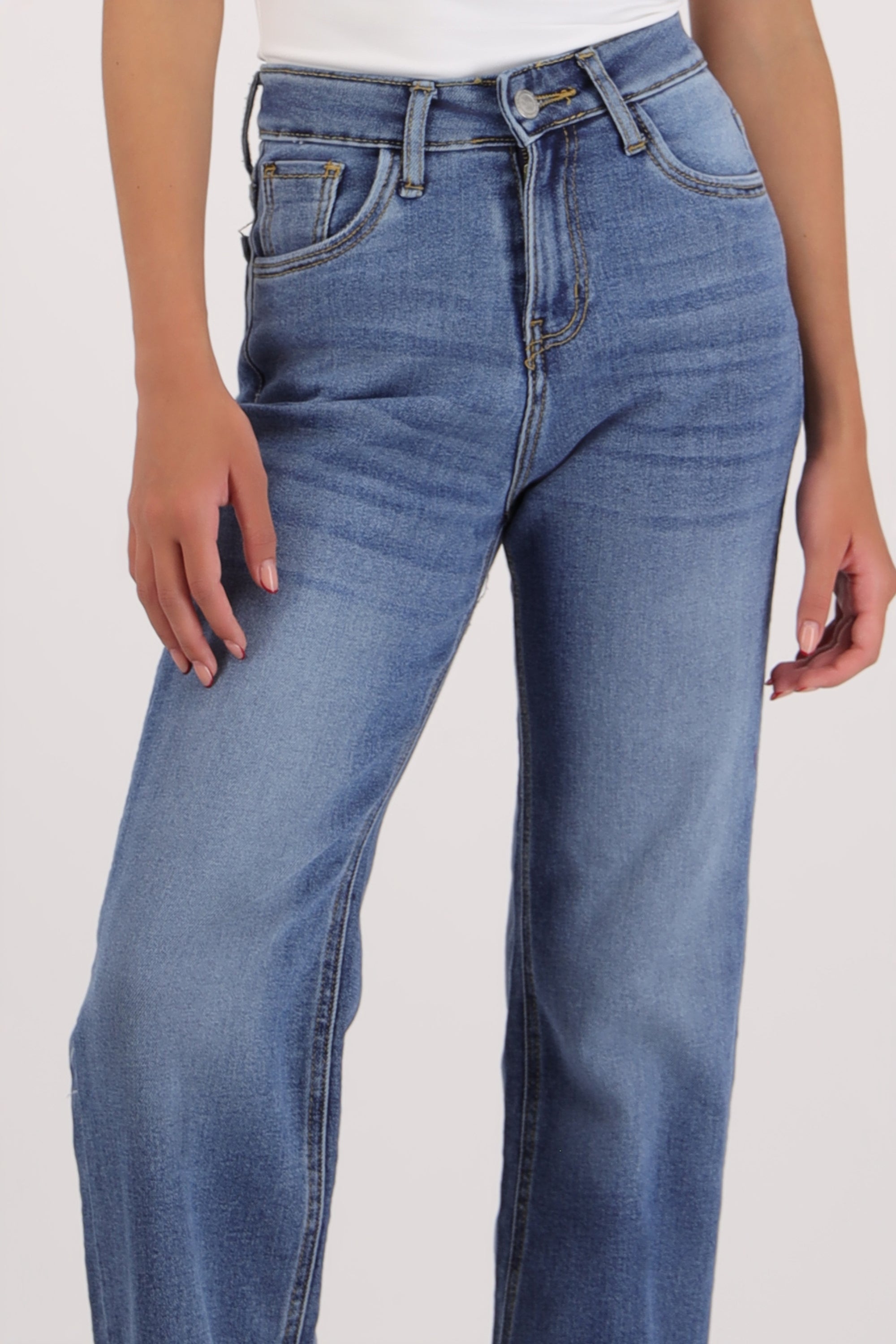 Wide leg jeans degradado MEDIUM WASH