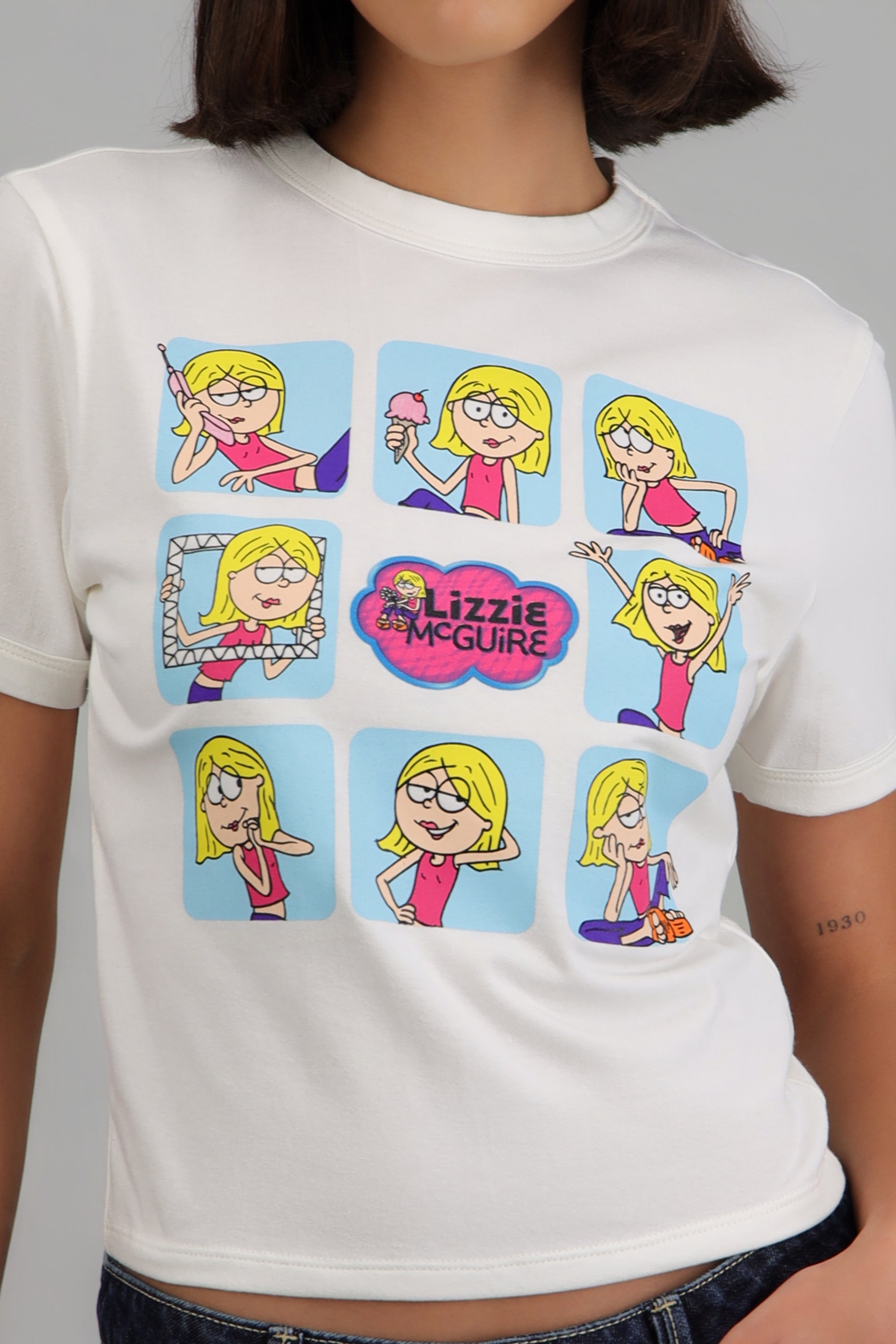 Crop Lizzie Mcguire BLANCO