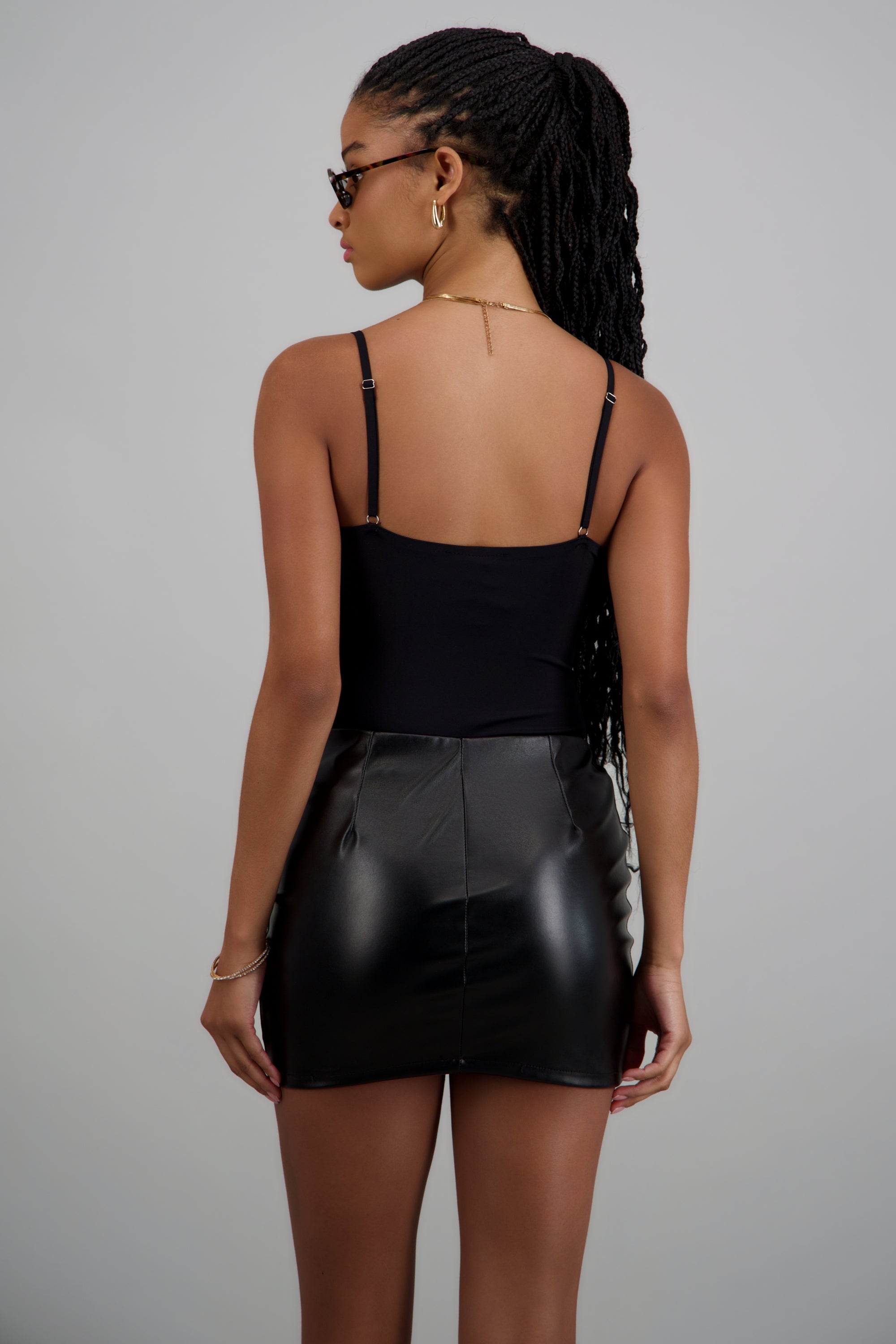 Bodysuit detalle encaje con copas NEGRO