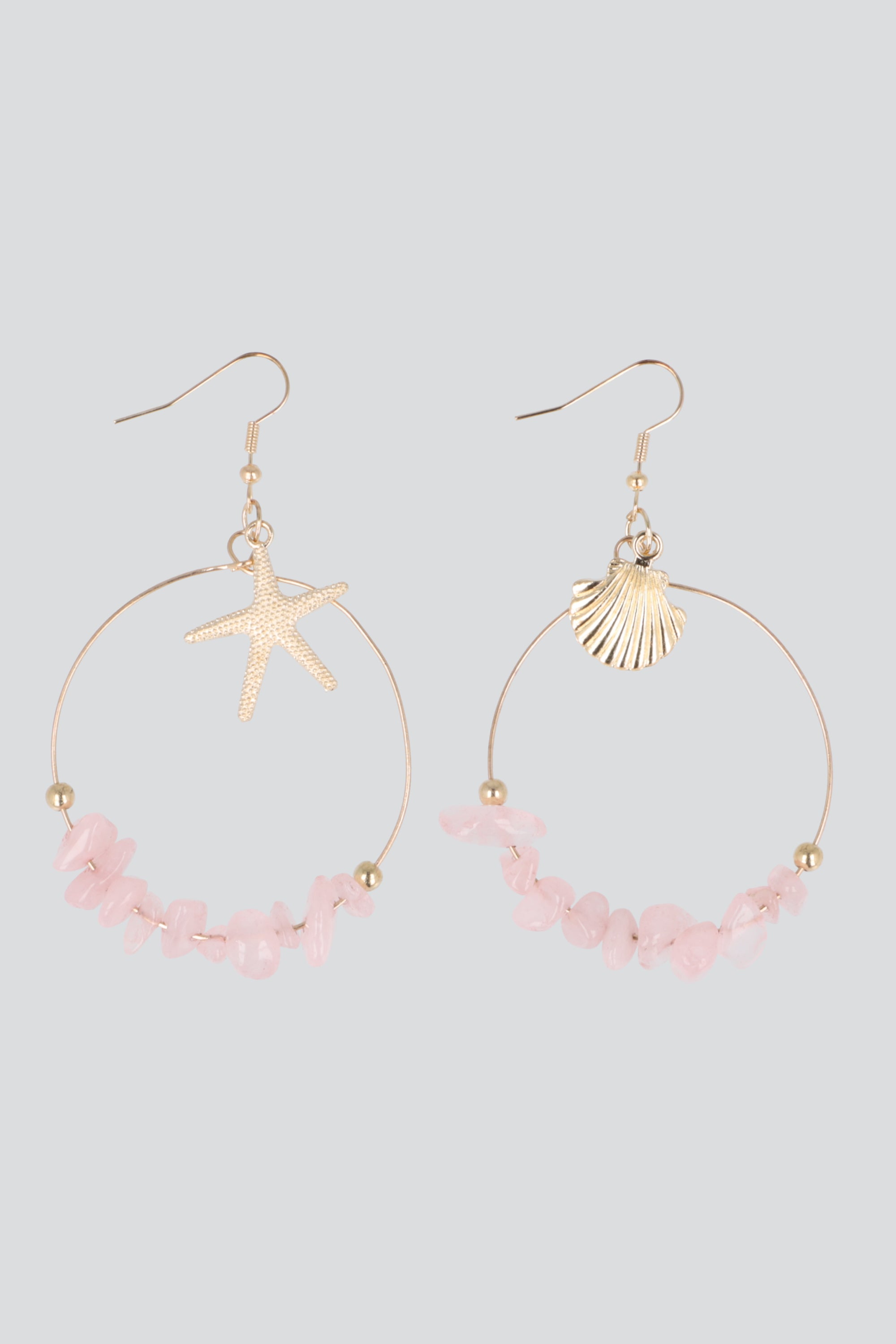 Aretes aro dije mar ROSA