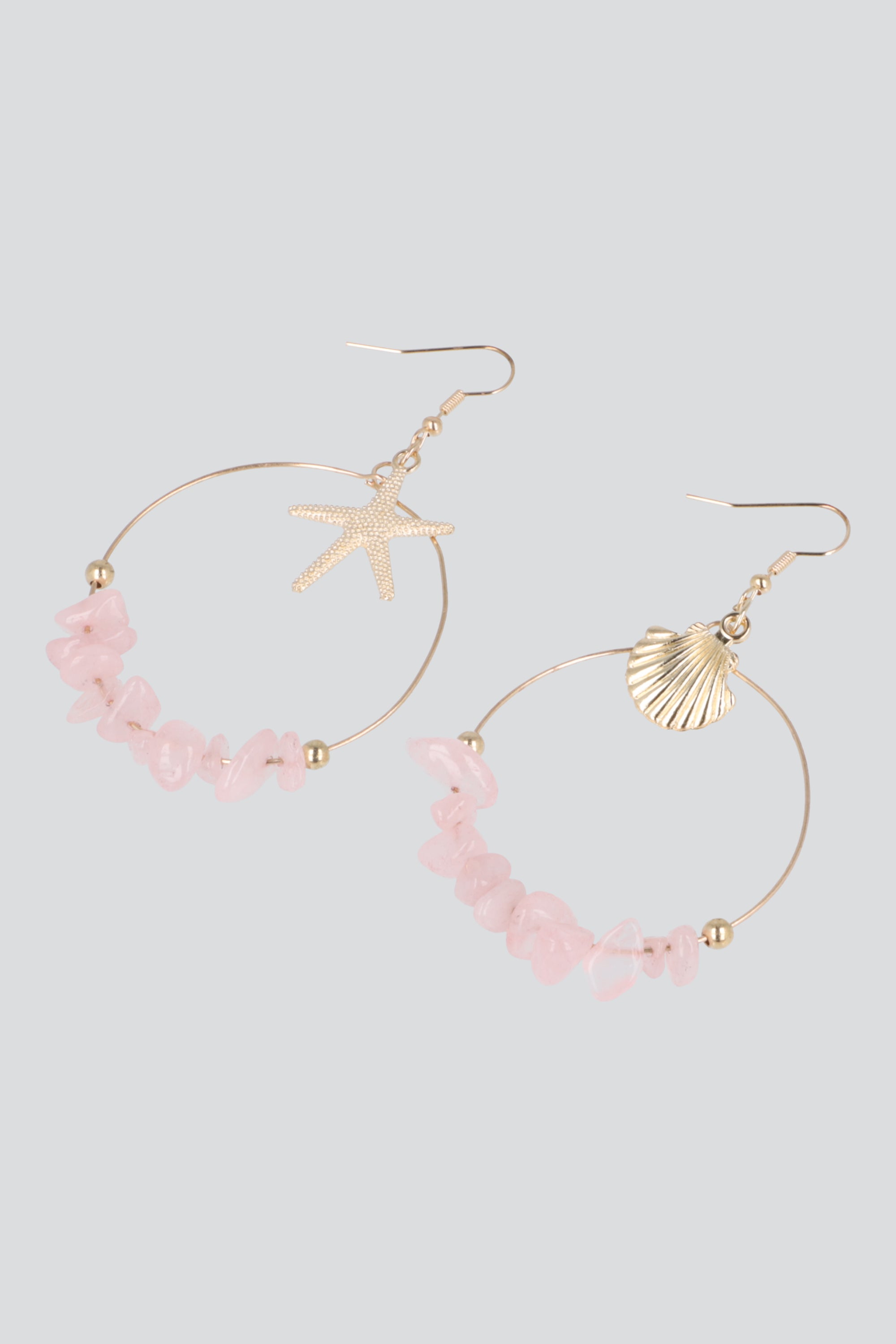 Aretes aro dije mar ROSA
