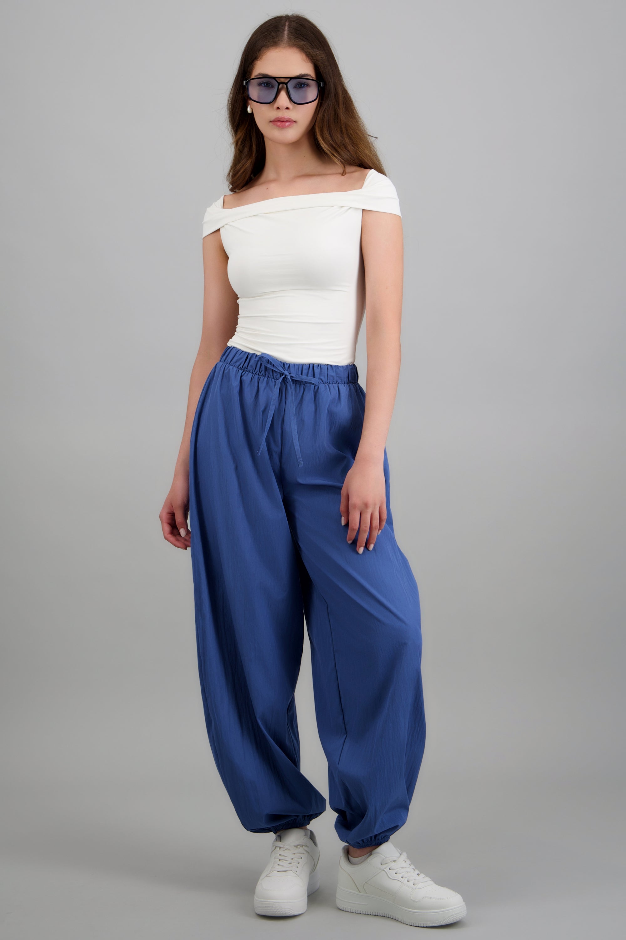 Pantalon globo pretina elastica INDIGO