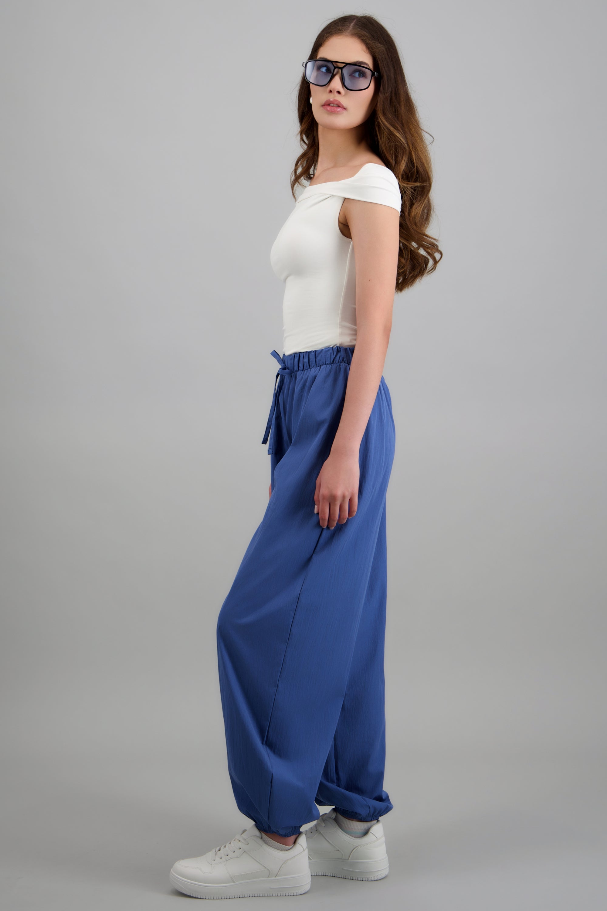 Pantalon globo pretina elastica INDIGO