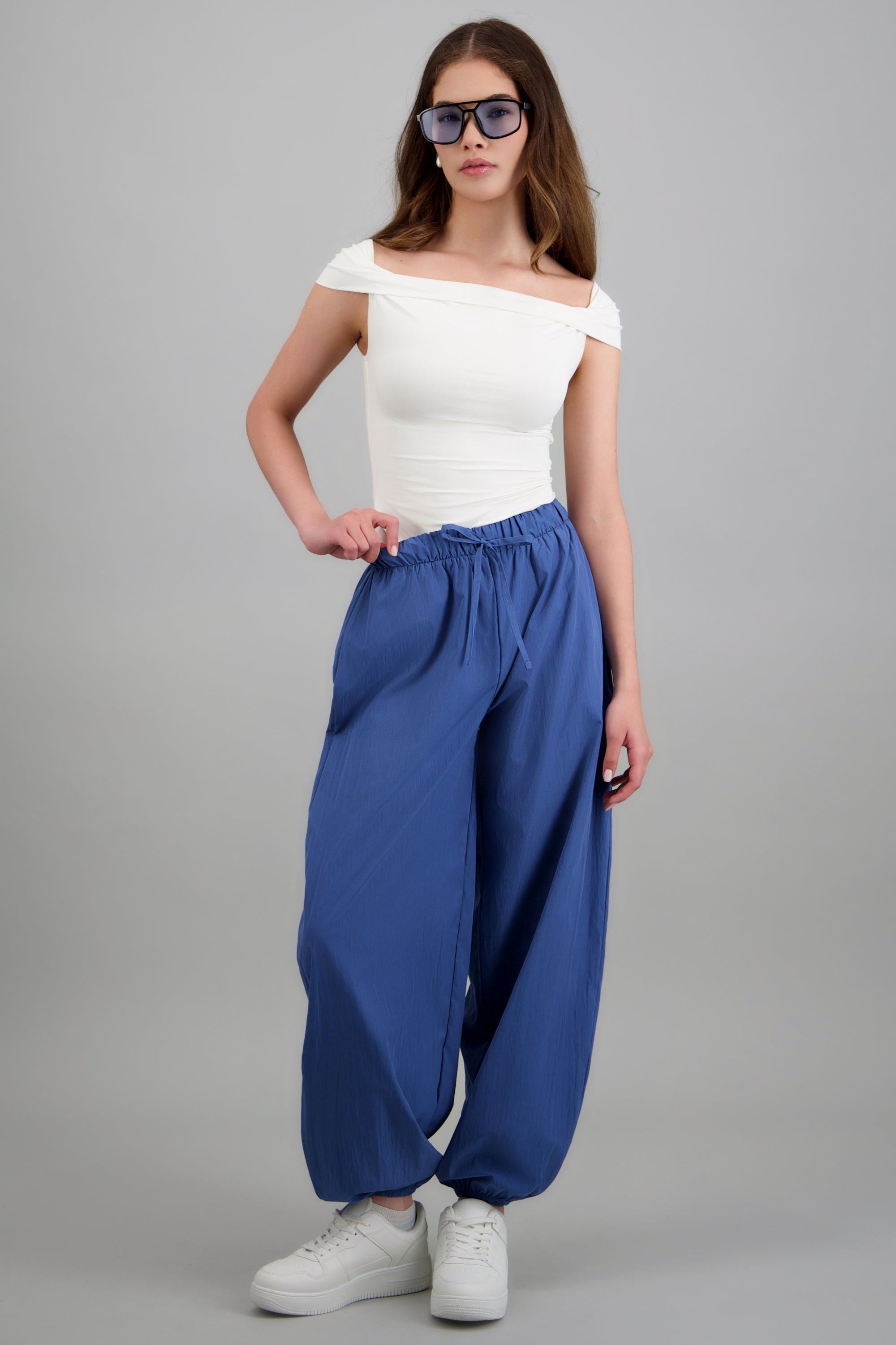 Pantalon globo pretina elastica INDIGO