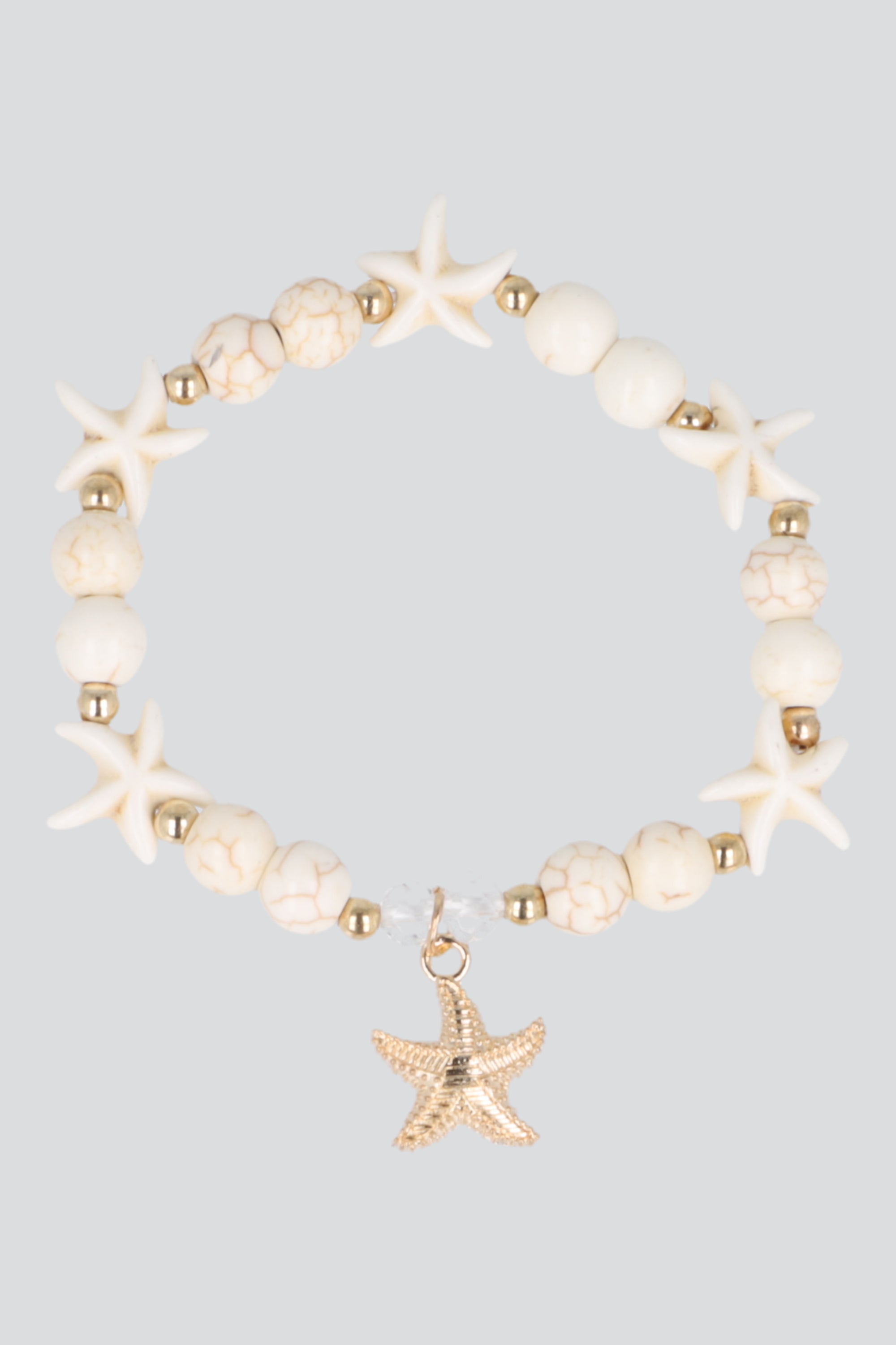 PULSERA BEADS ESTRELLA DE MAR ORO