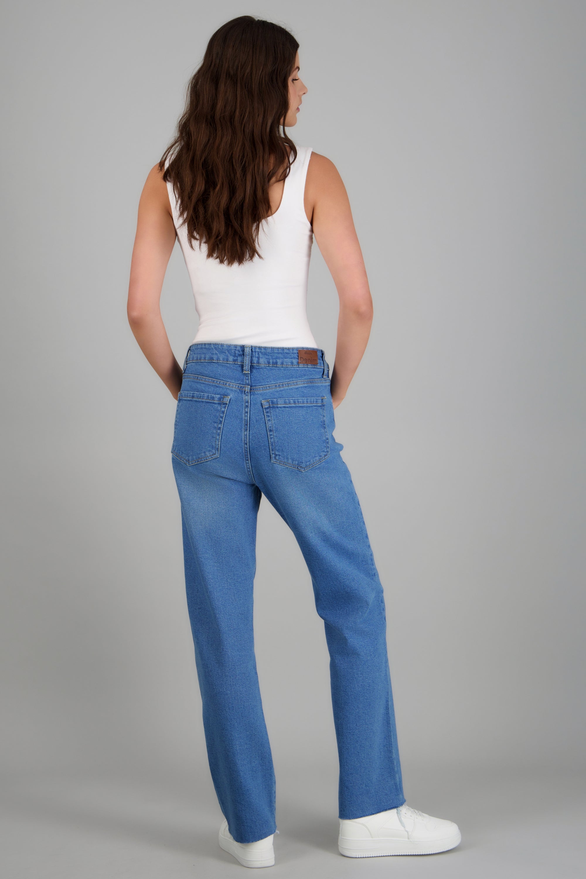 Jeans straight midrise MEDIUM WASH