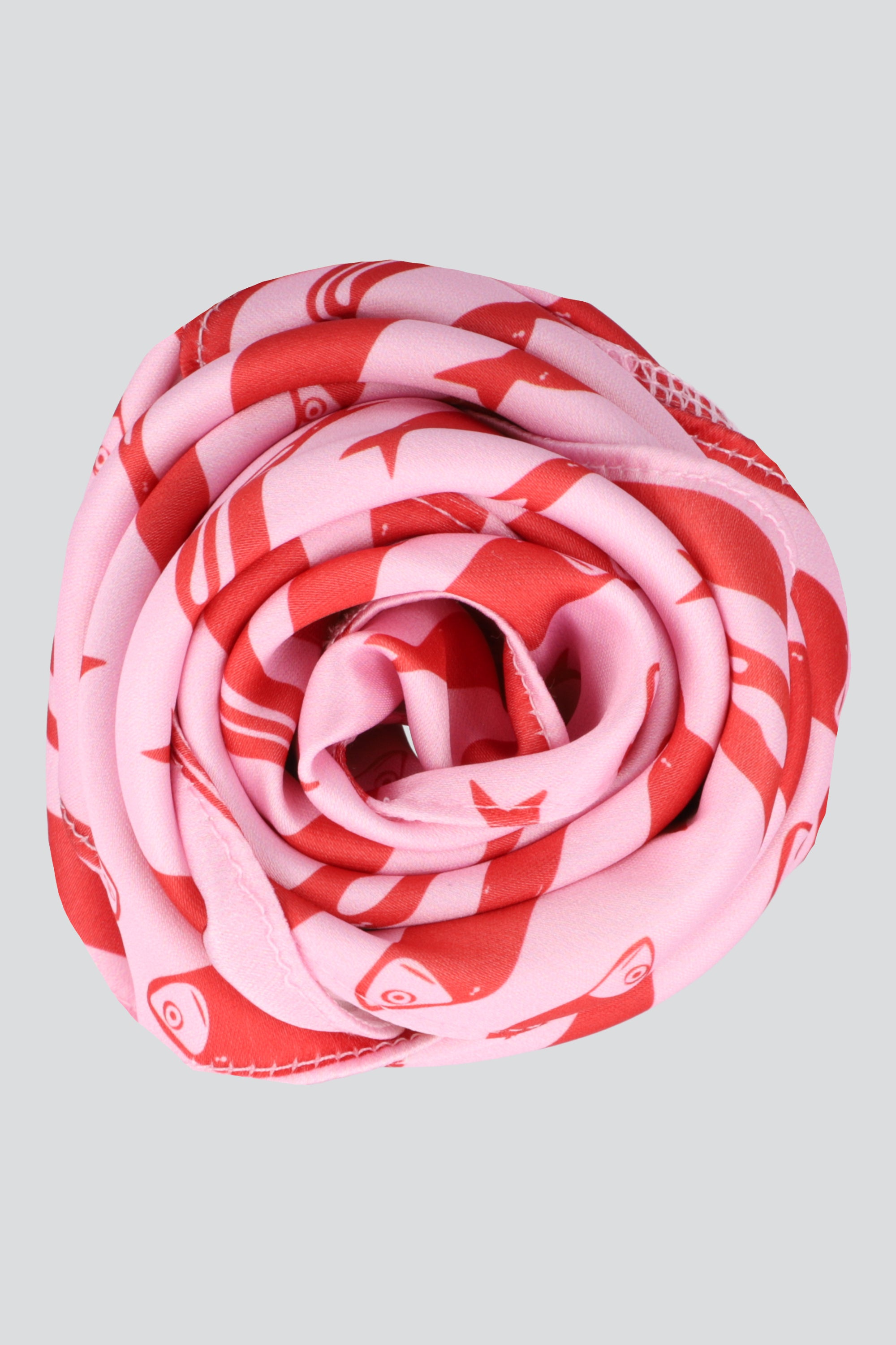 PAÑUELO PRINT PECES ROSA