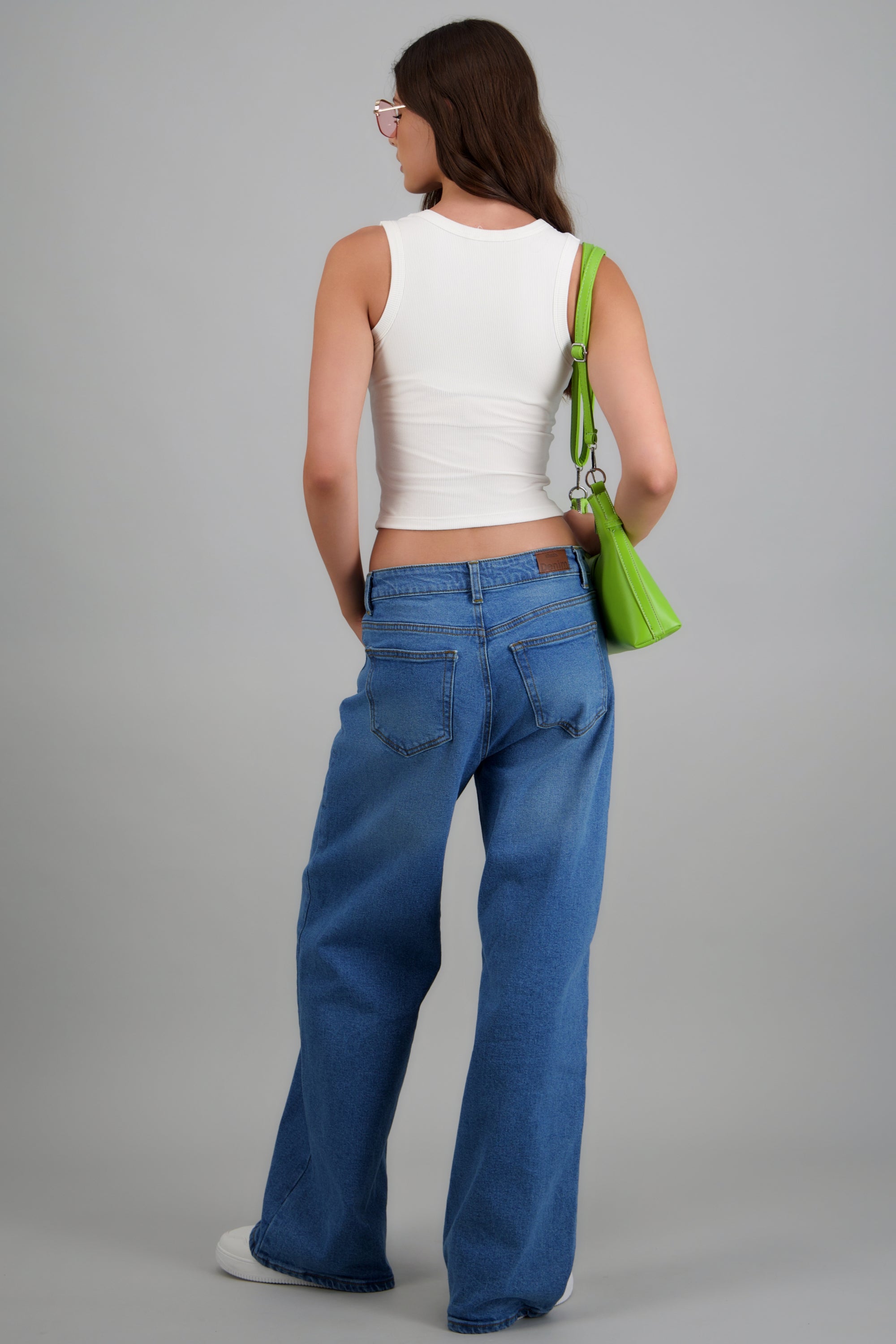 Wide leg jeans amplios MEDIUM WASH