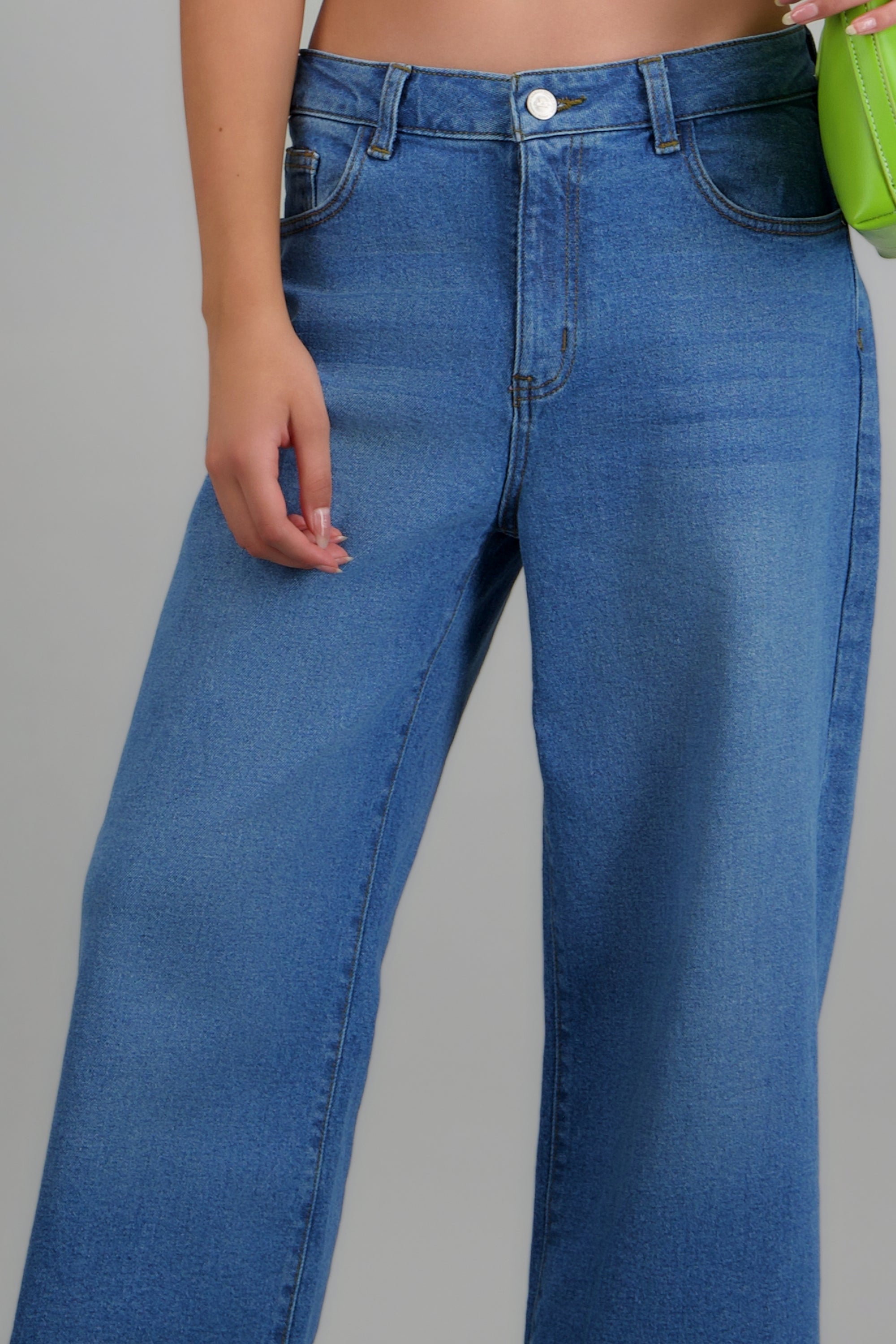 Wide leg jeans amplios MEDIUM WASH
