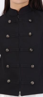 Top cuello alto botones