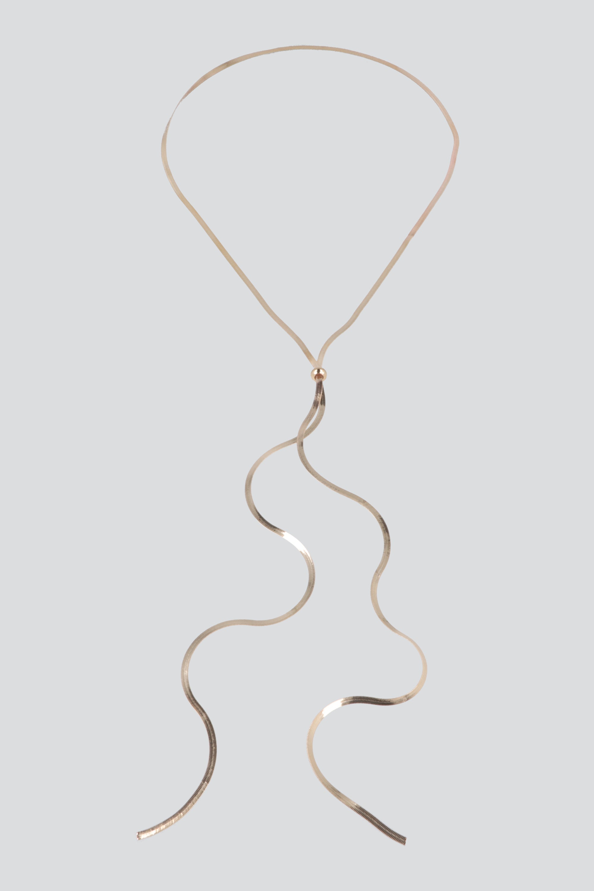 Collar cadena plana y
