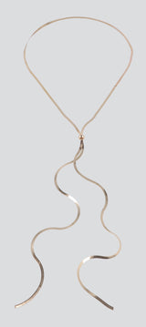 Collar cadena plana y