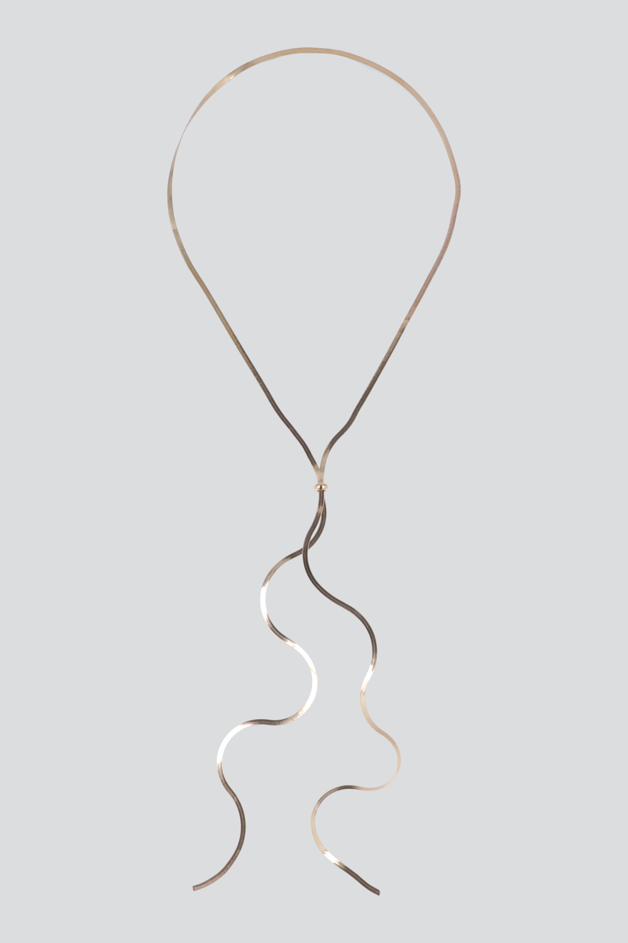 Collar cadena plana y