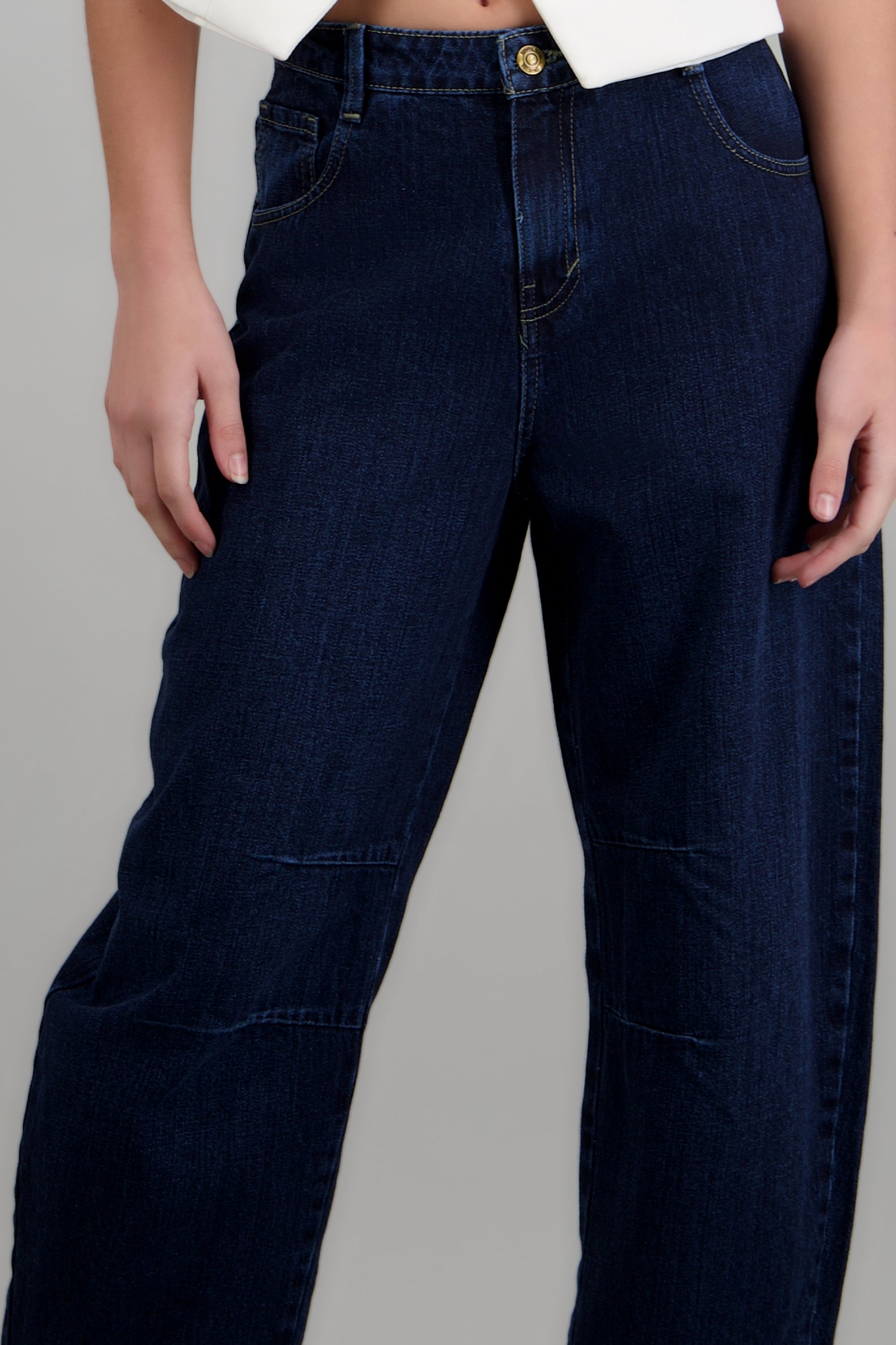 jeans wide balloon DARK WASH