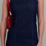 Vestido básico zipper trasero
