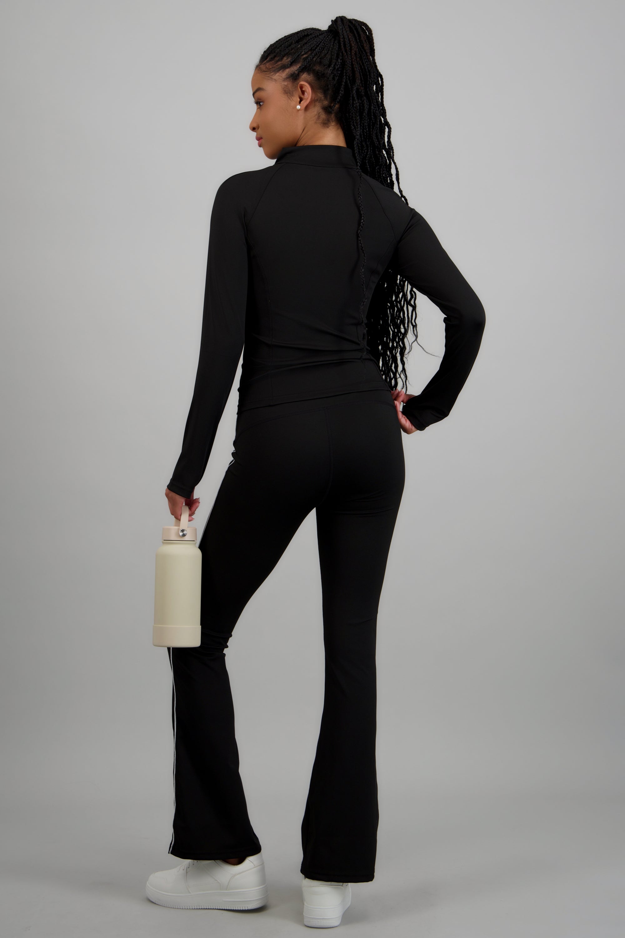 Leggings detalle contraste lisos NEGRO COMBO