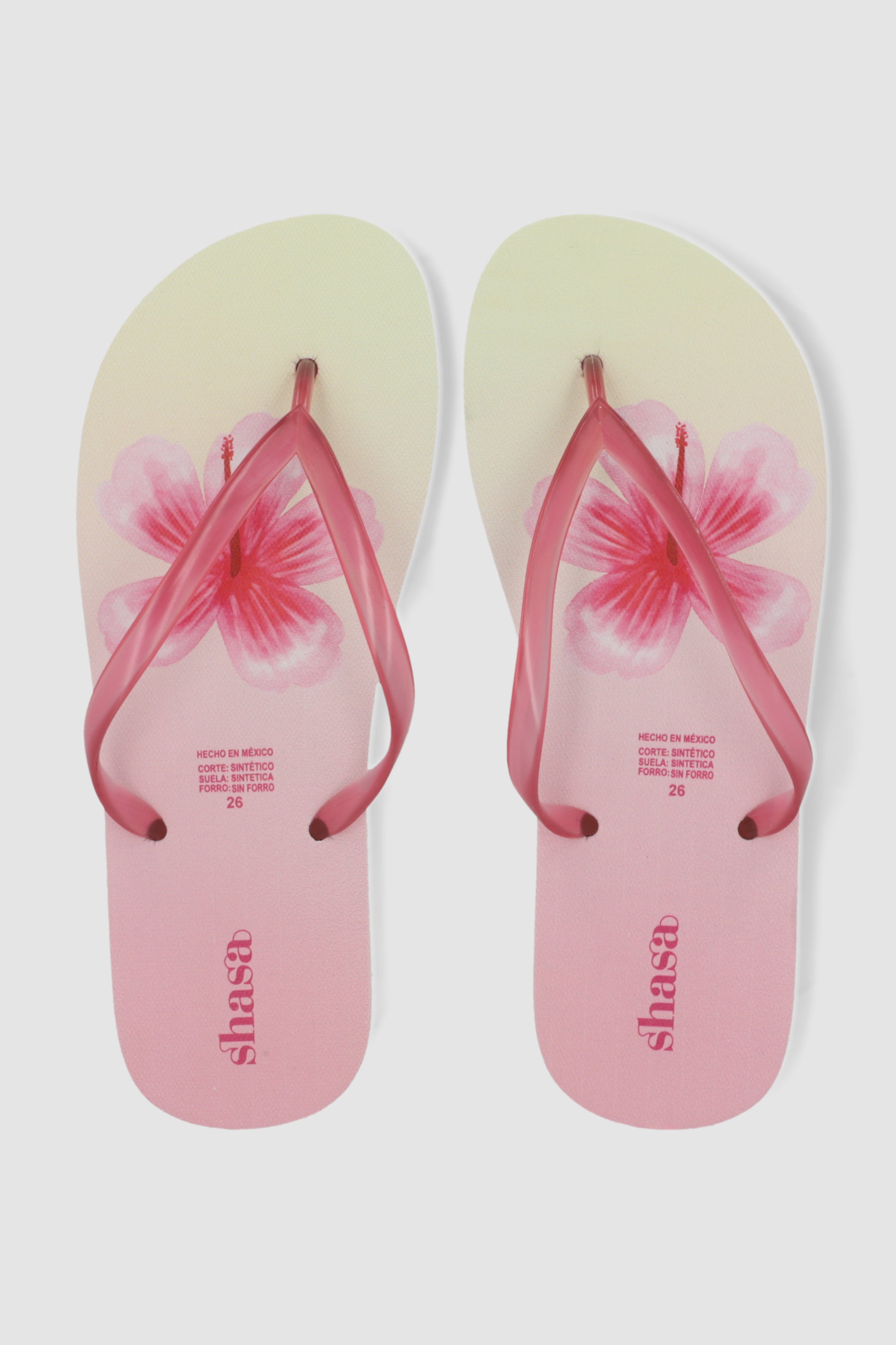 Flip flop estampado flor ROSA