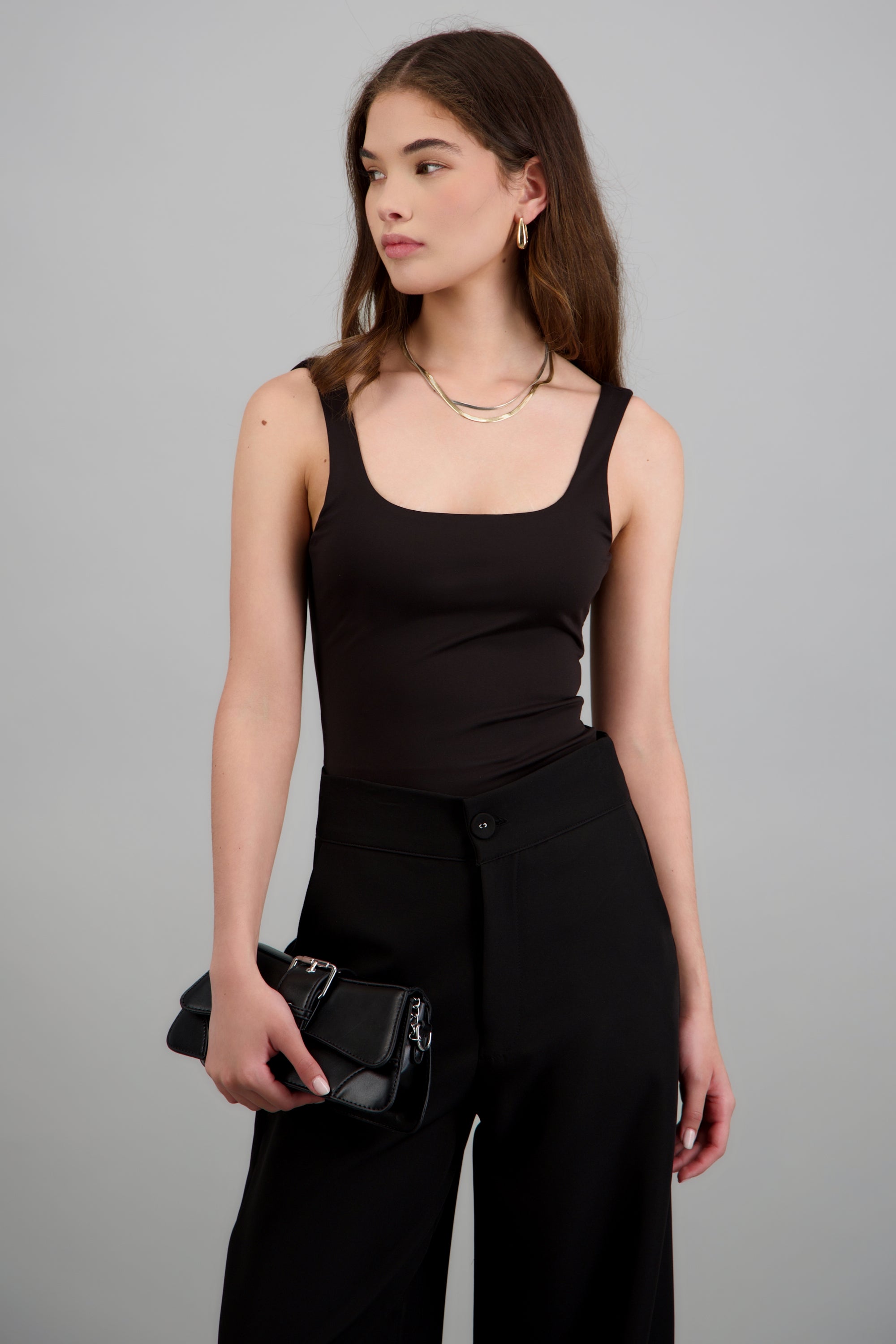 bodysuit escote cuadrado NEGRO