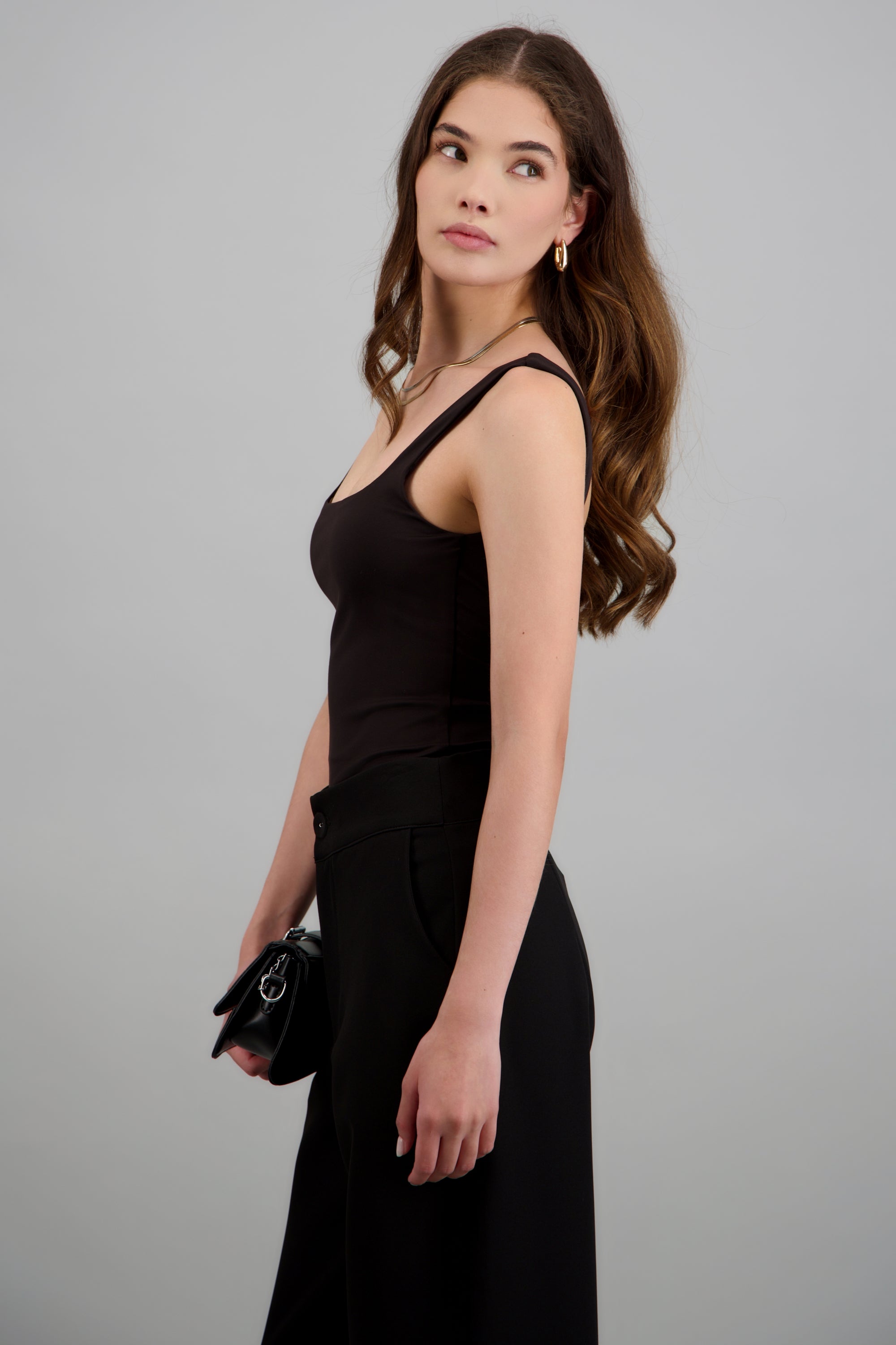 bodysuit escote cuadrado NEGRO