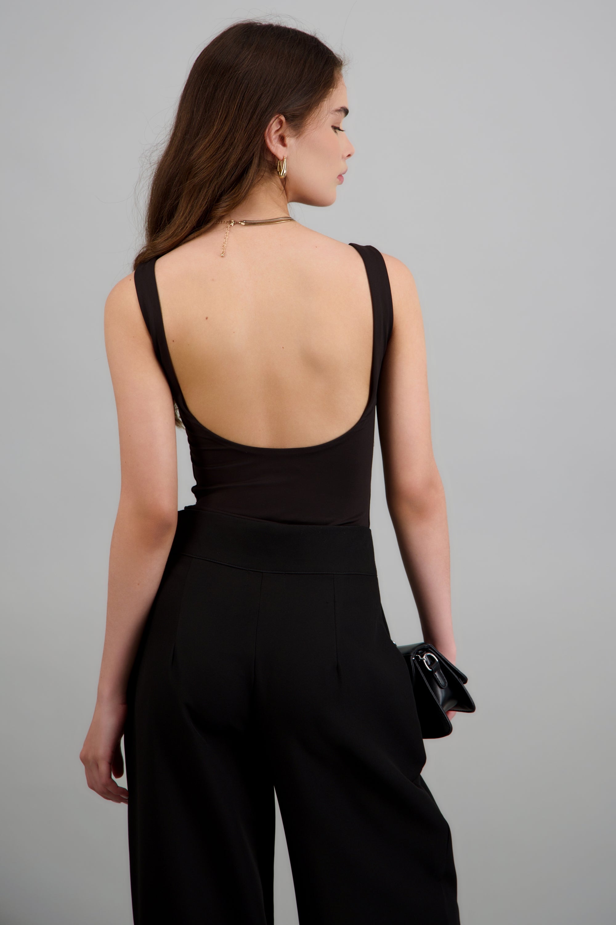 bodysuit escote cuadrado NEGRO