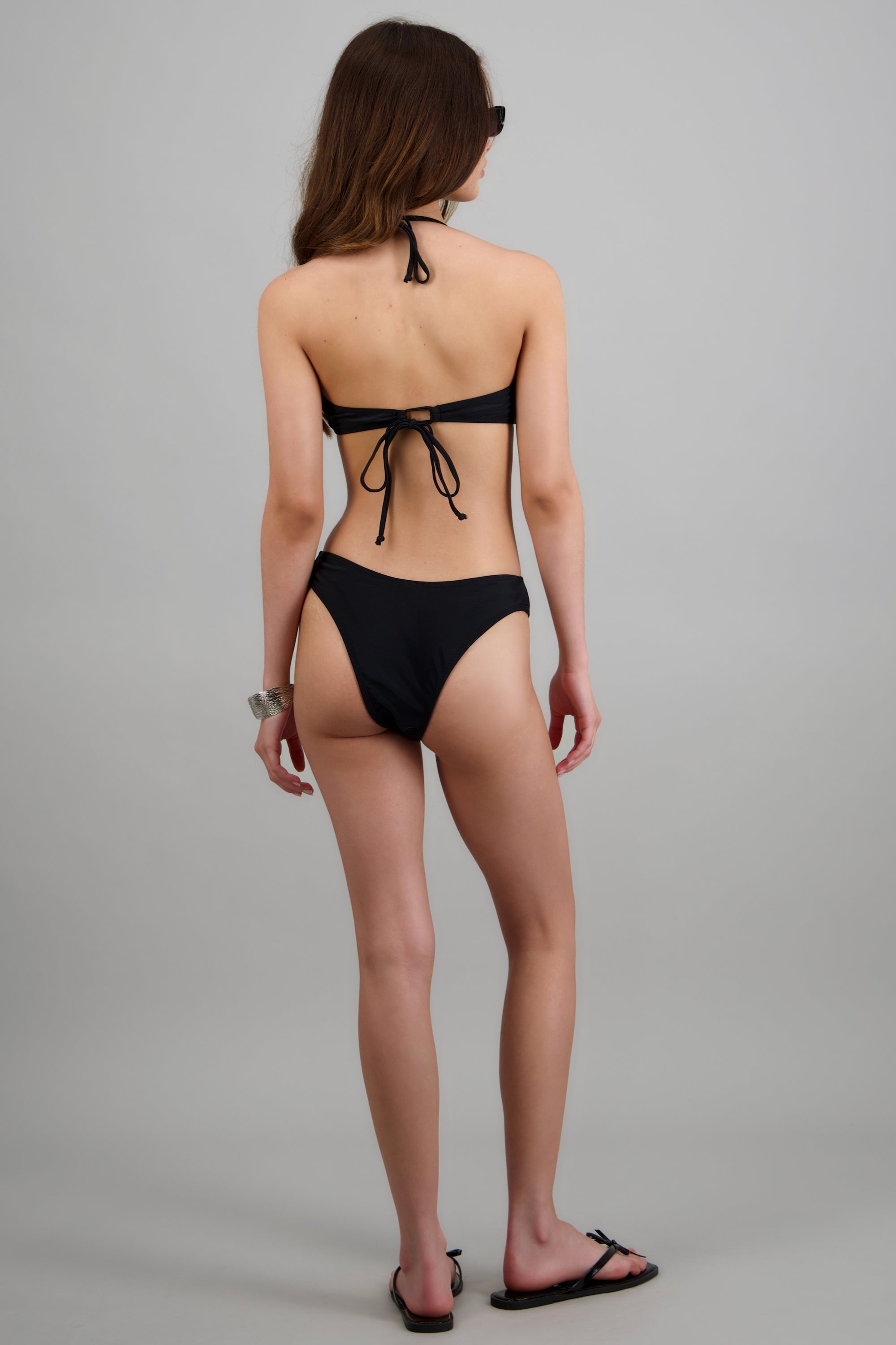 Bikini Ojillos top NEGRO