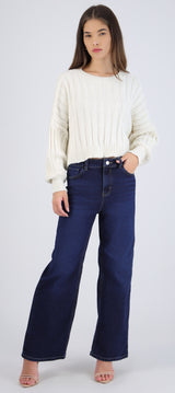 Jeans wide leg rectos