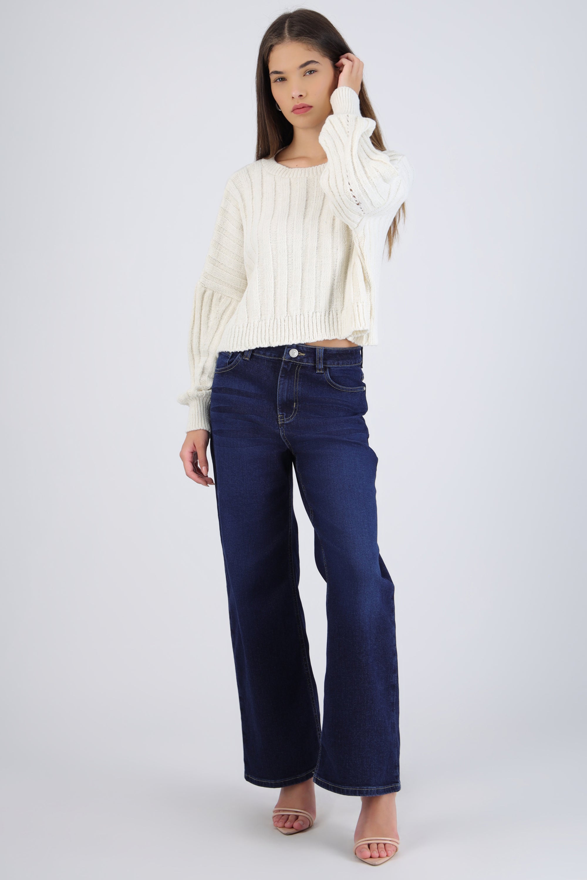 Jeans wide leg rectos