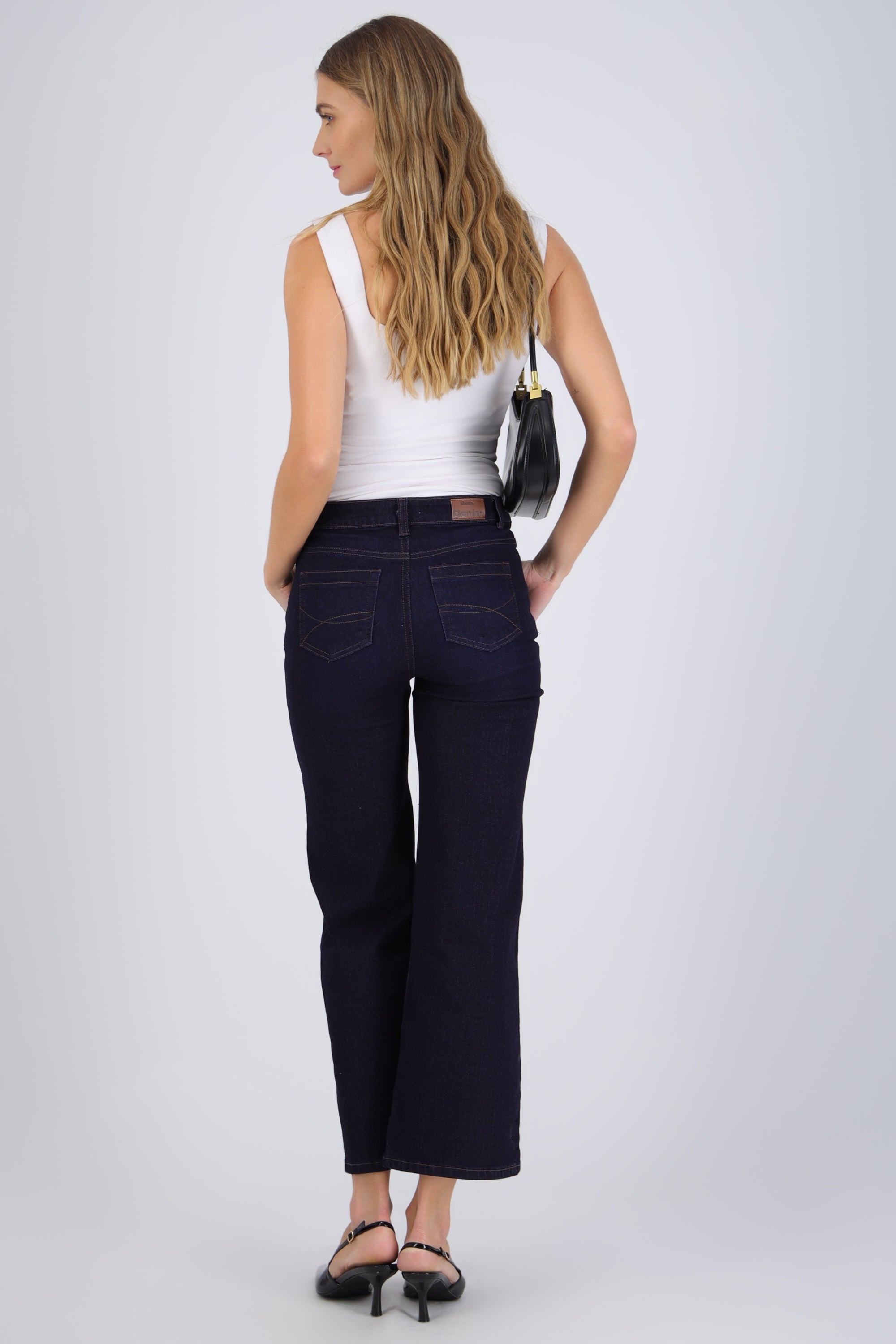 Jeans wide leg rectos