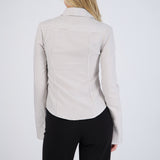 Camisa rayada detalle mangas amplias