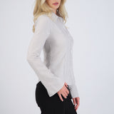 Camisa rayada detalle mangas amplias