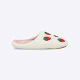 Pantufla bordado fresas