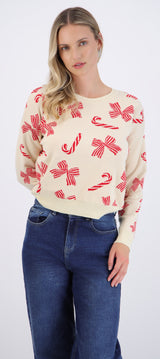 sueter navideño candy cane