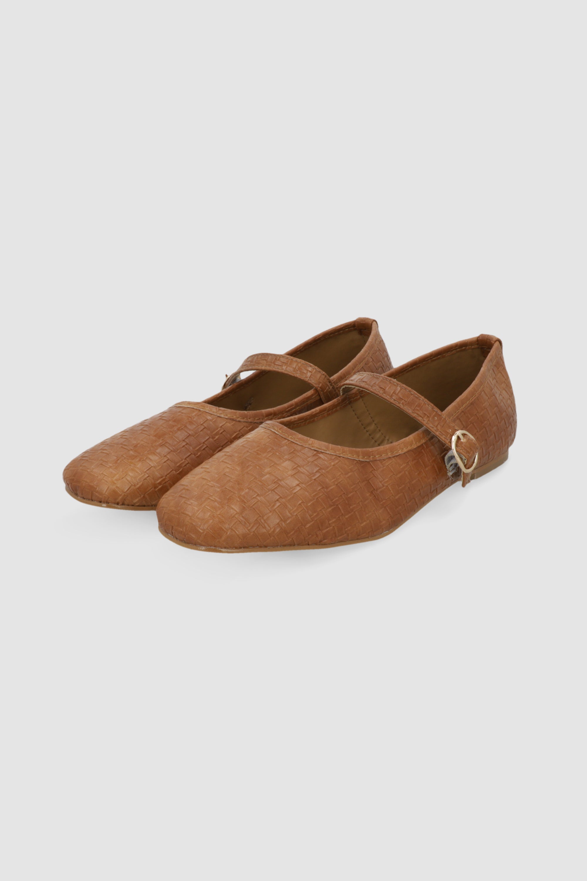 Flat maryjane entrelazada TAN