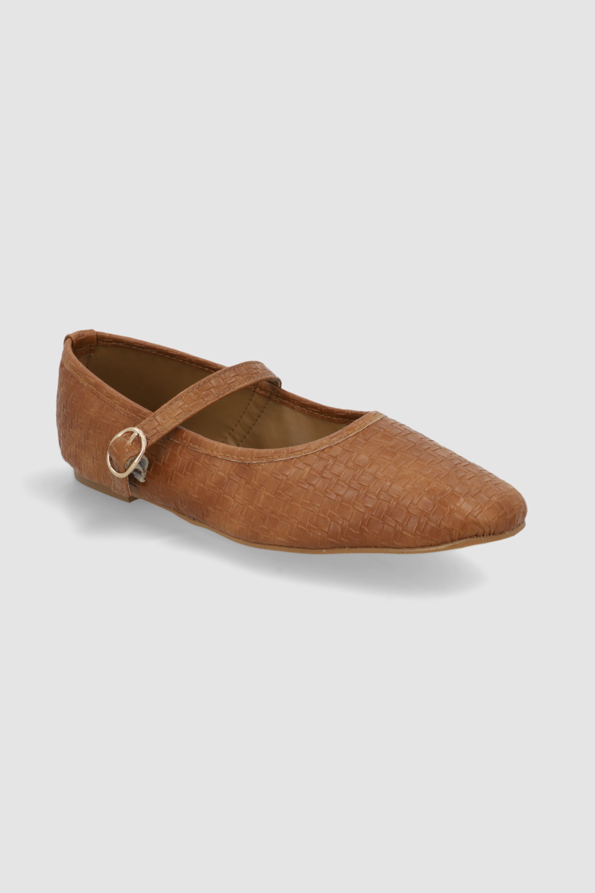 Flat maryjane entrelazada TAN