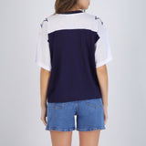 Playera jersey manga corta