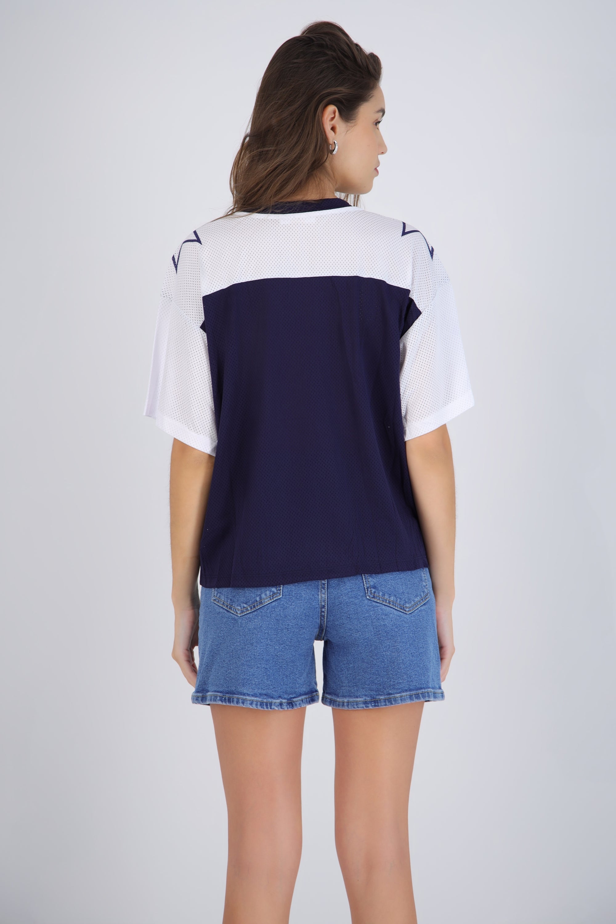 Playera jersey manga corta