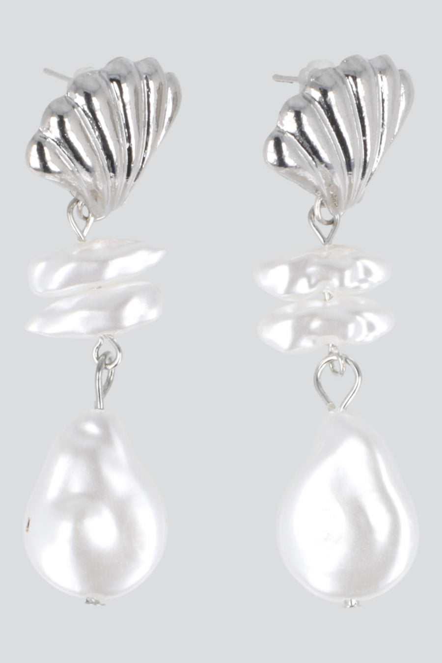 Aretes conchitas perlas
