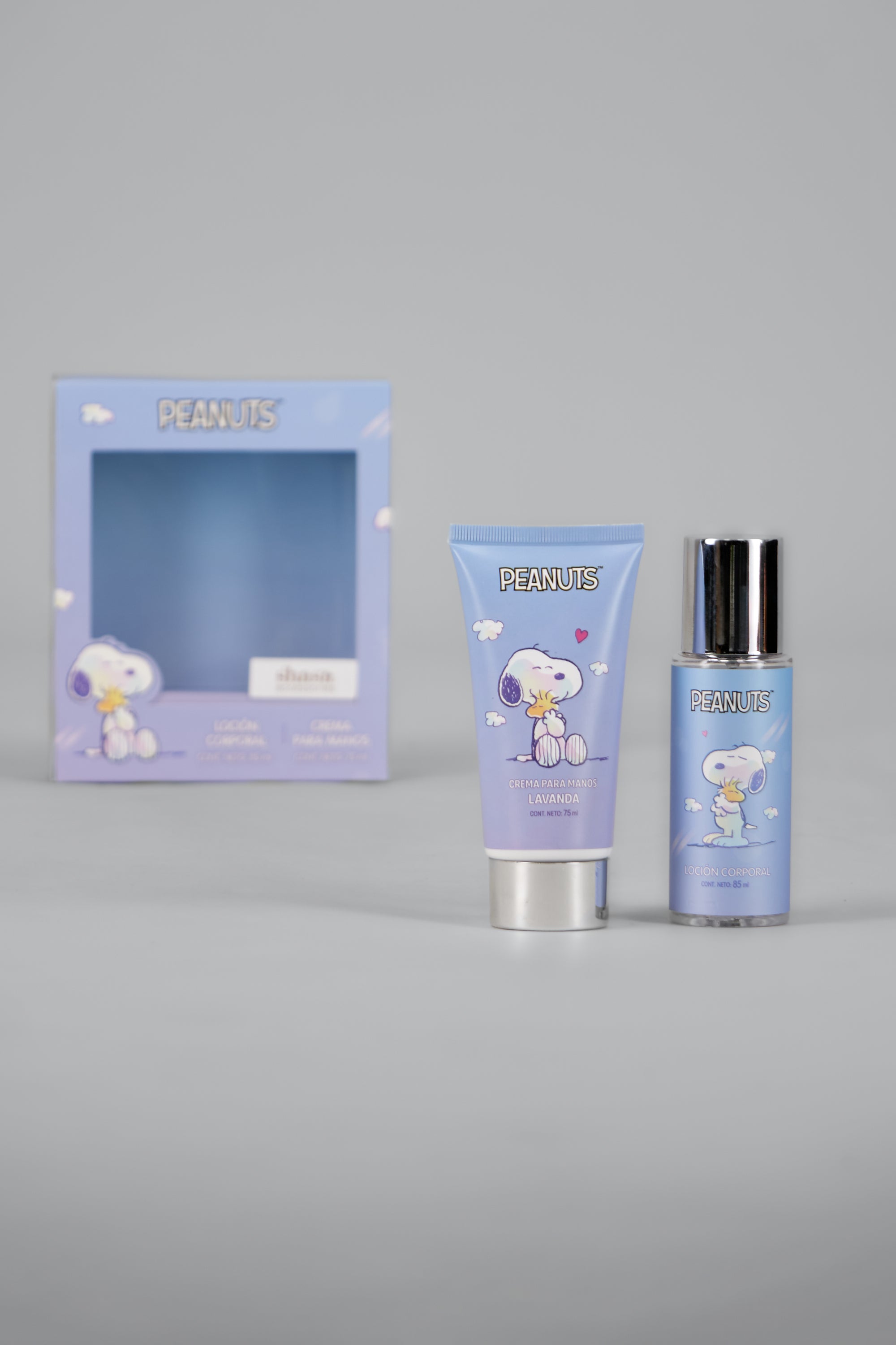 Set fragancia y crema snoopy AZUL