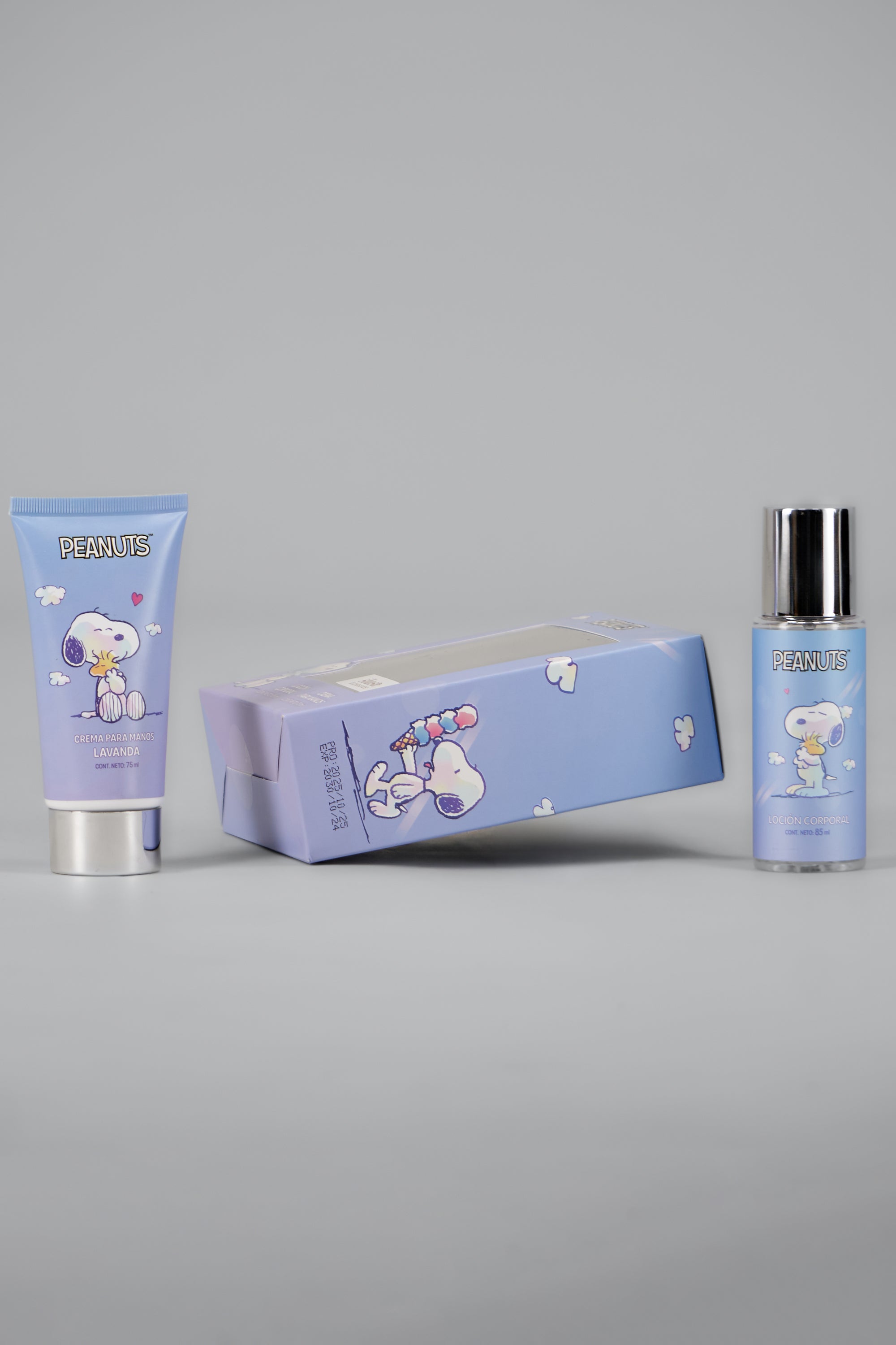 Set fragancia y crema snoopy AZUL