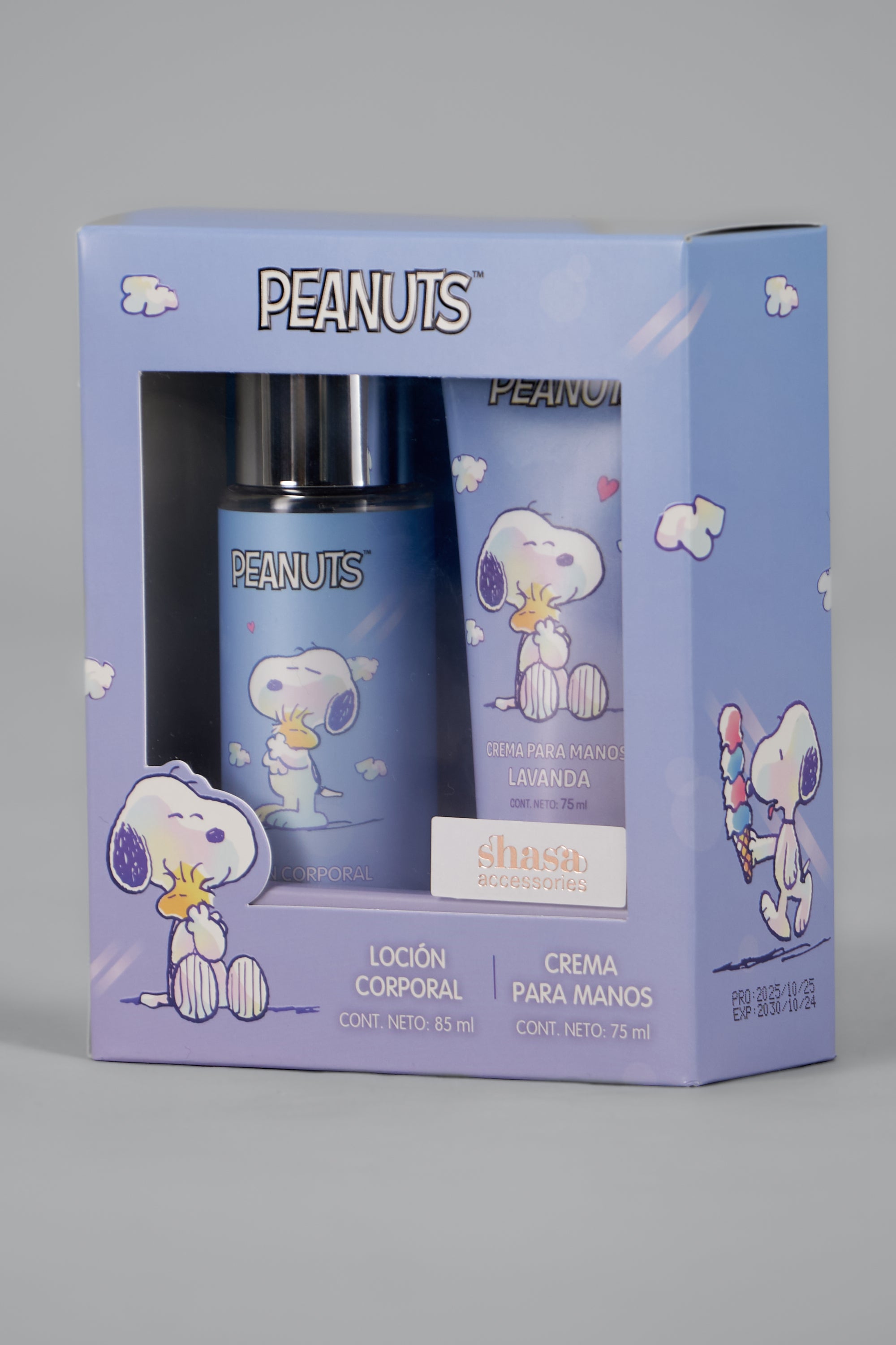 Set fragancia y crema snoopy AZUL