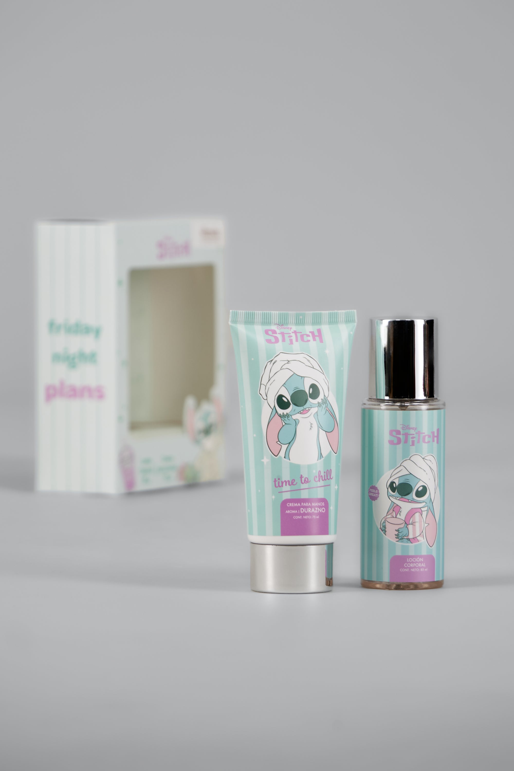 Set fragancia y crema stitch AZUL