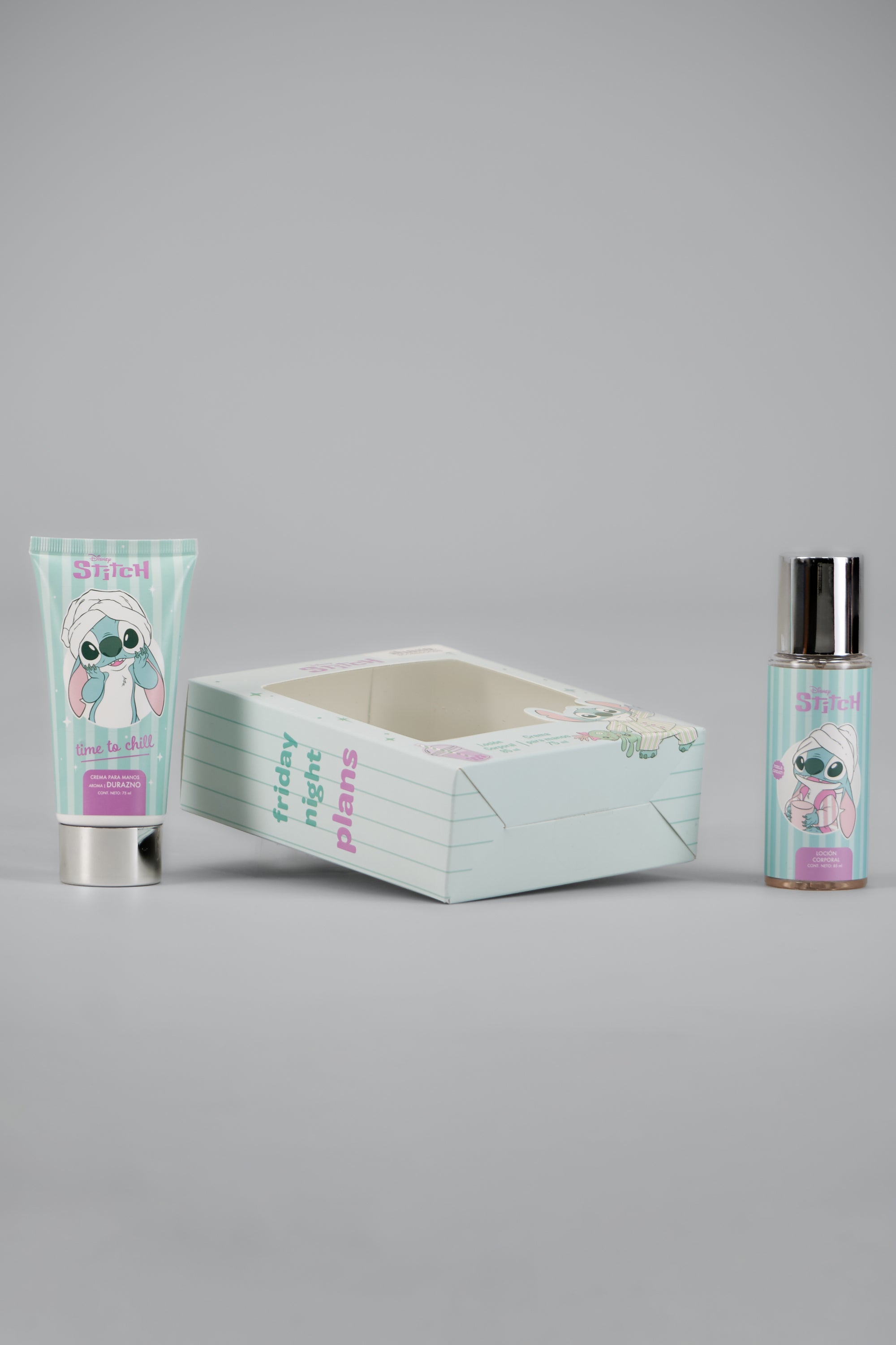 Set fragancia y crema stitch AZUL