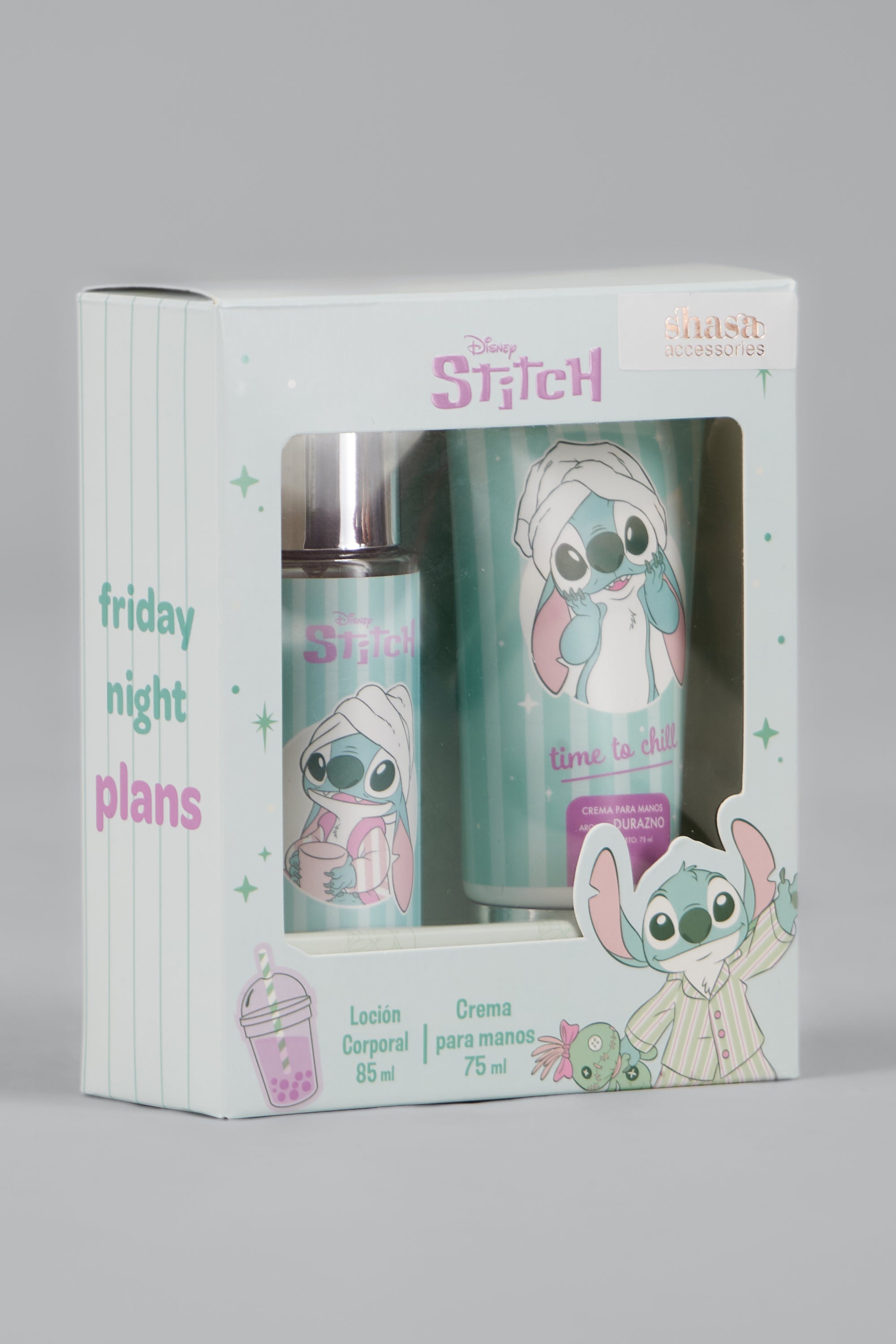 Set fragancia y crema stitch AZUL