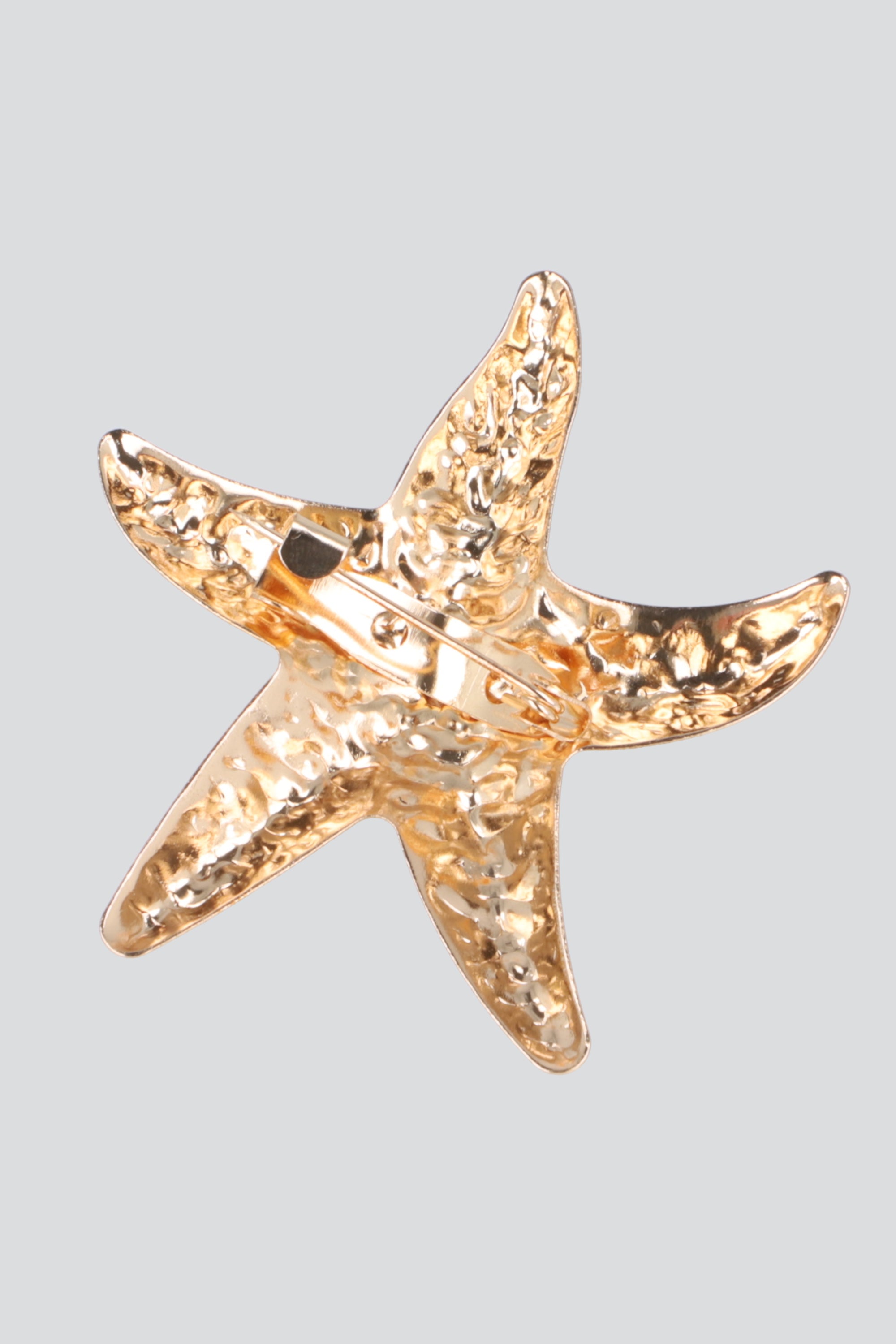 Broche estrella textura ORO