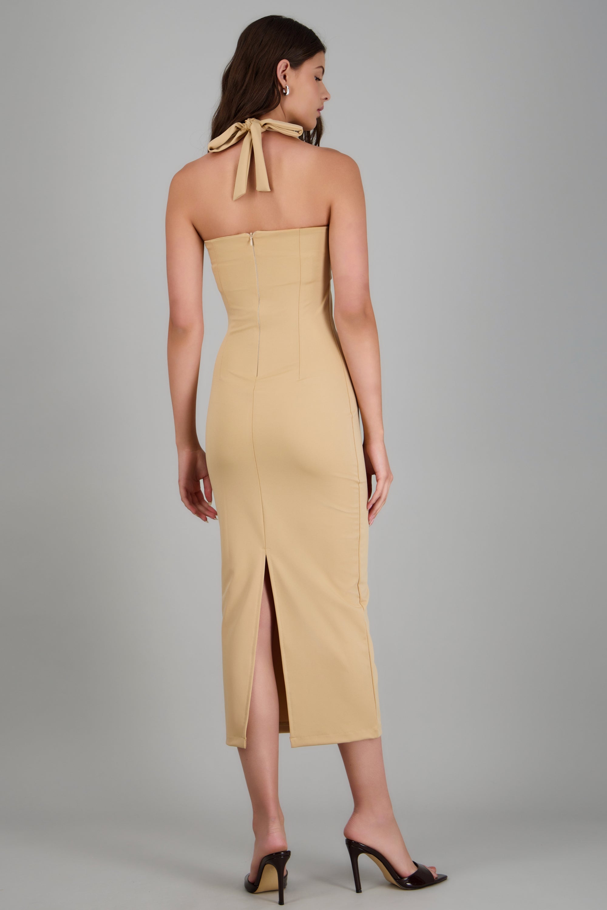 Vestido maxi escote cuadrado ARENA