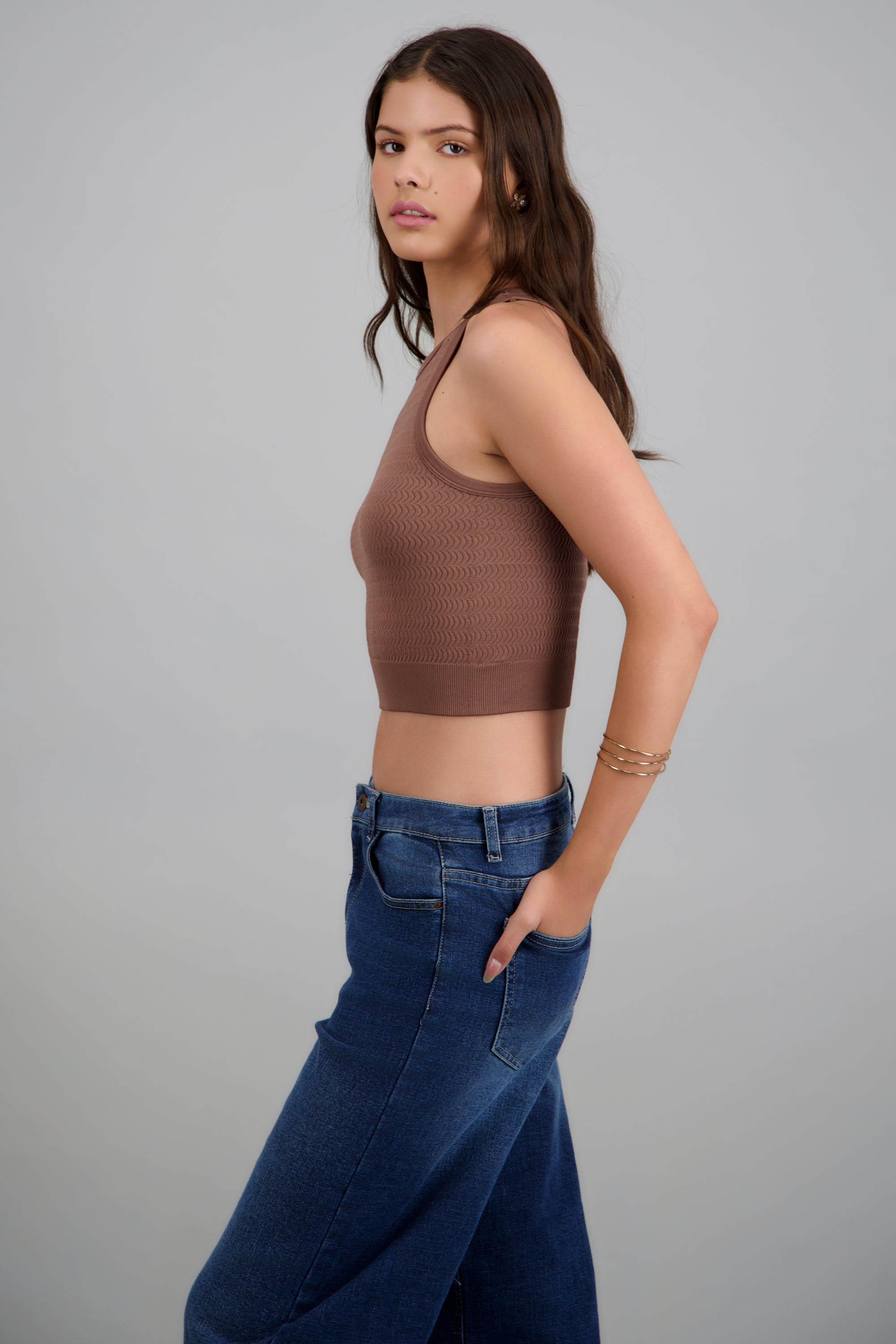 Tank top seamless tacto suave CAFE